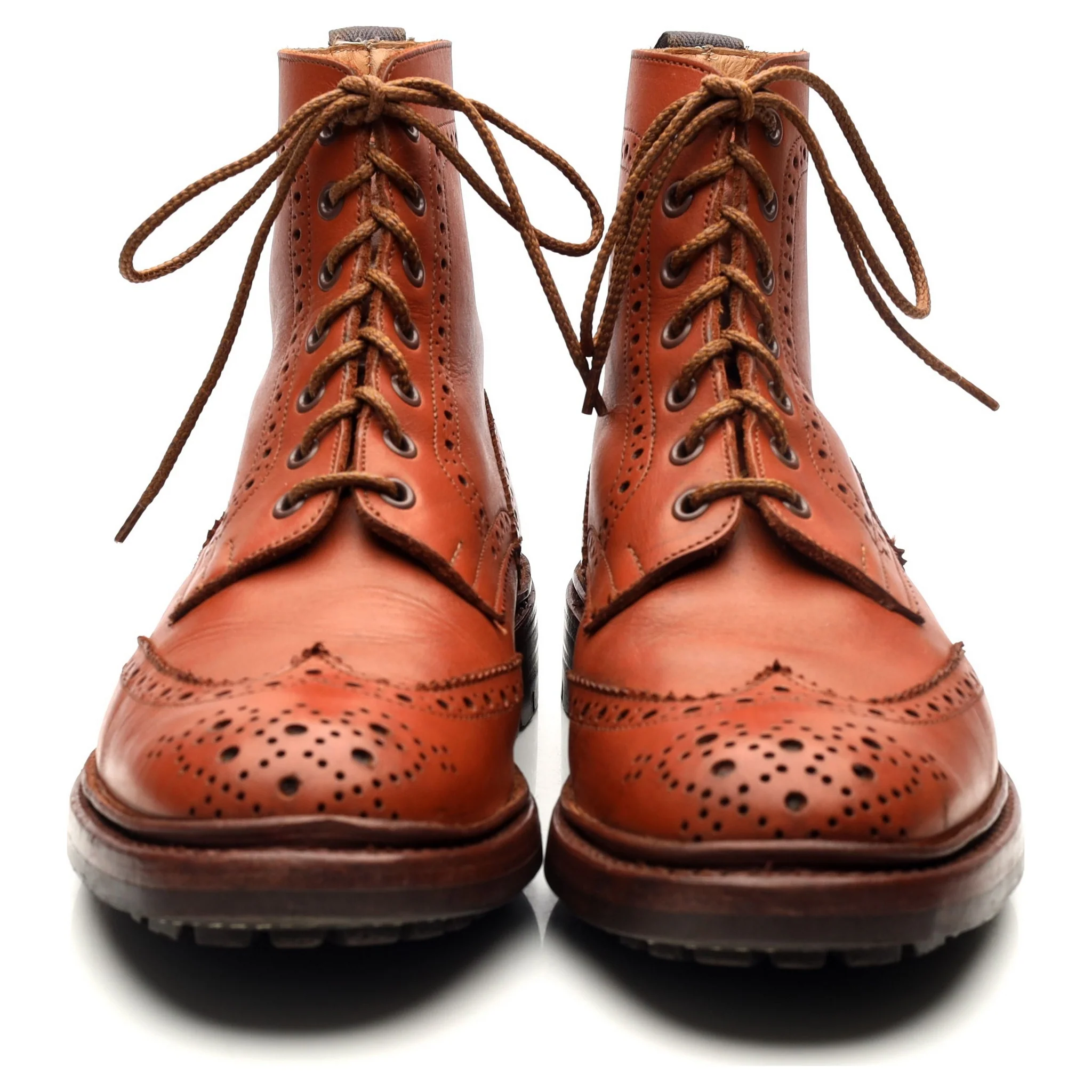'Malton' Tan Brown Leather Boots UK 9 - Image 8