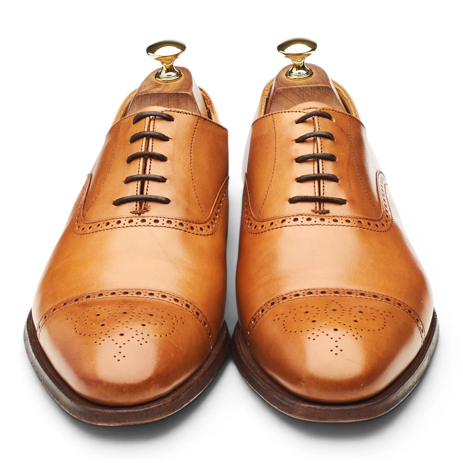 'Malton' Tan Brown Oxford Brogues UK 9.5 E - Image 2