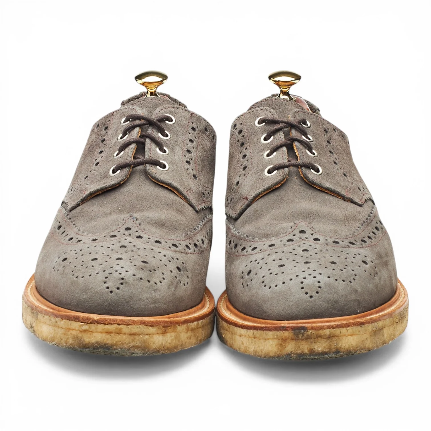 Mark McNairy '9314' Grey Suede Derby Brogues UK 9 - Image 2