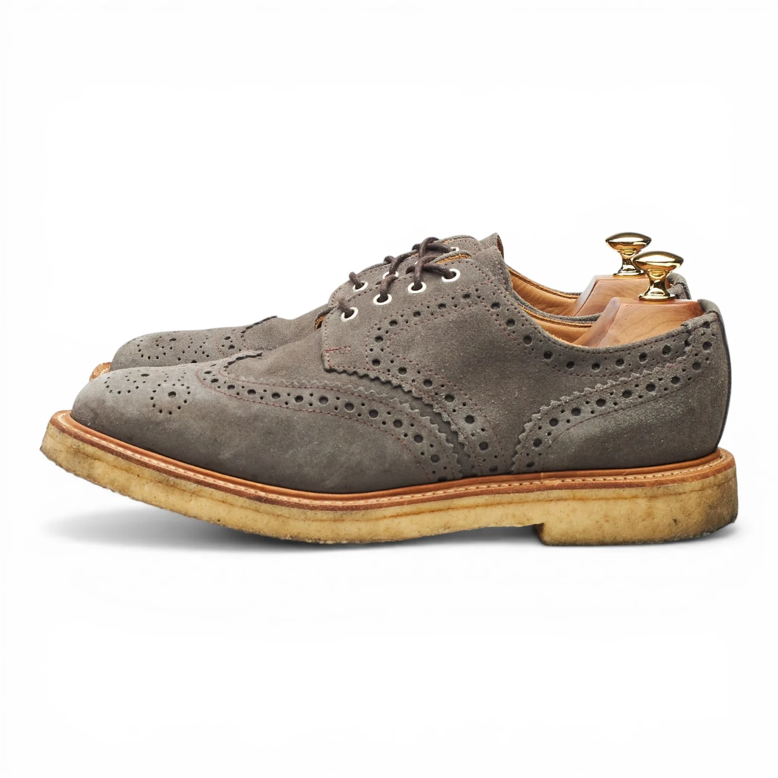 Mark McNairy '9314' Grey Suede Derby Brogues UK 9 - Image 3