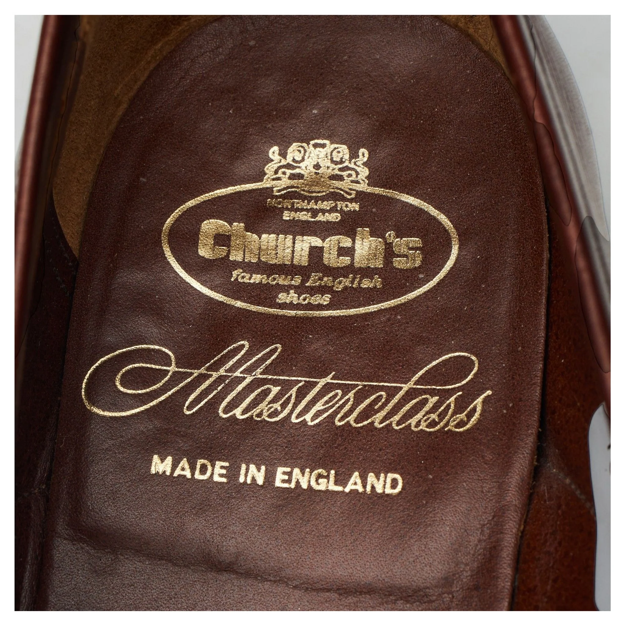 Masterclass Brown Leather Brogue Loafers UK 7.5 F - Image 6
