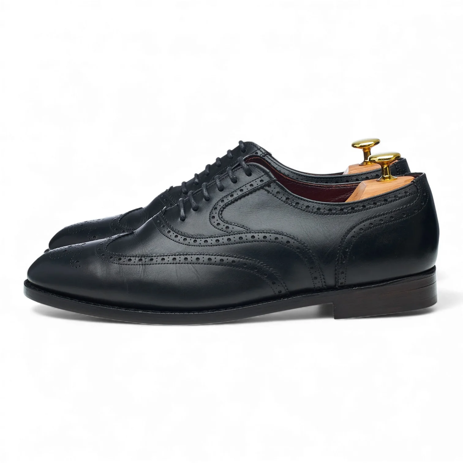 Masterclass 'Brunel' Black Leather Oxford Brogues UK 8.5 F - Image 3