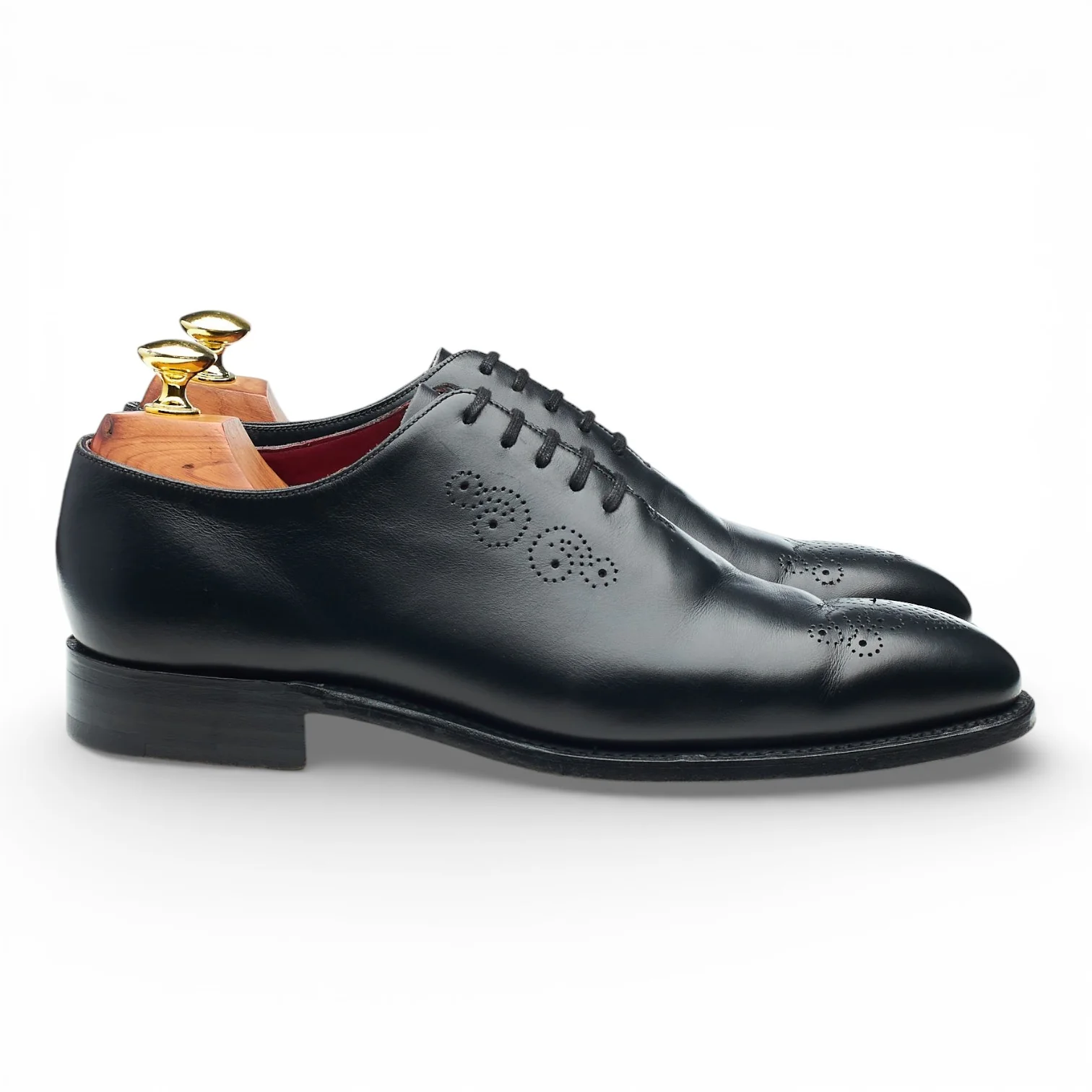 'MC226' Black Leather Wholecut Oxford UK 7 F