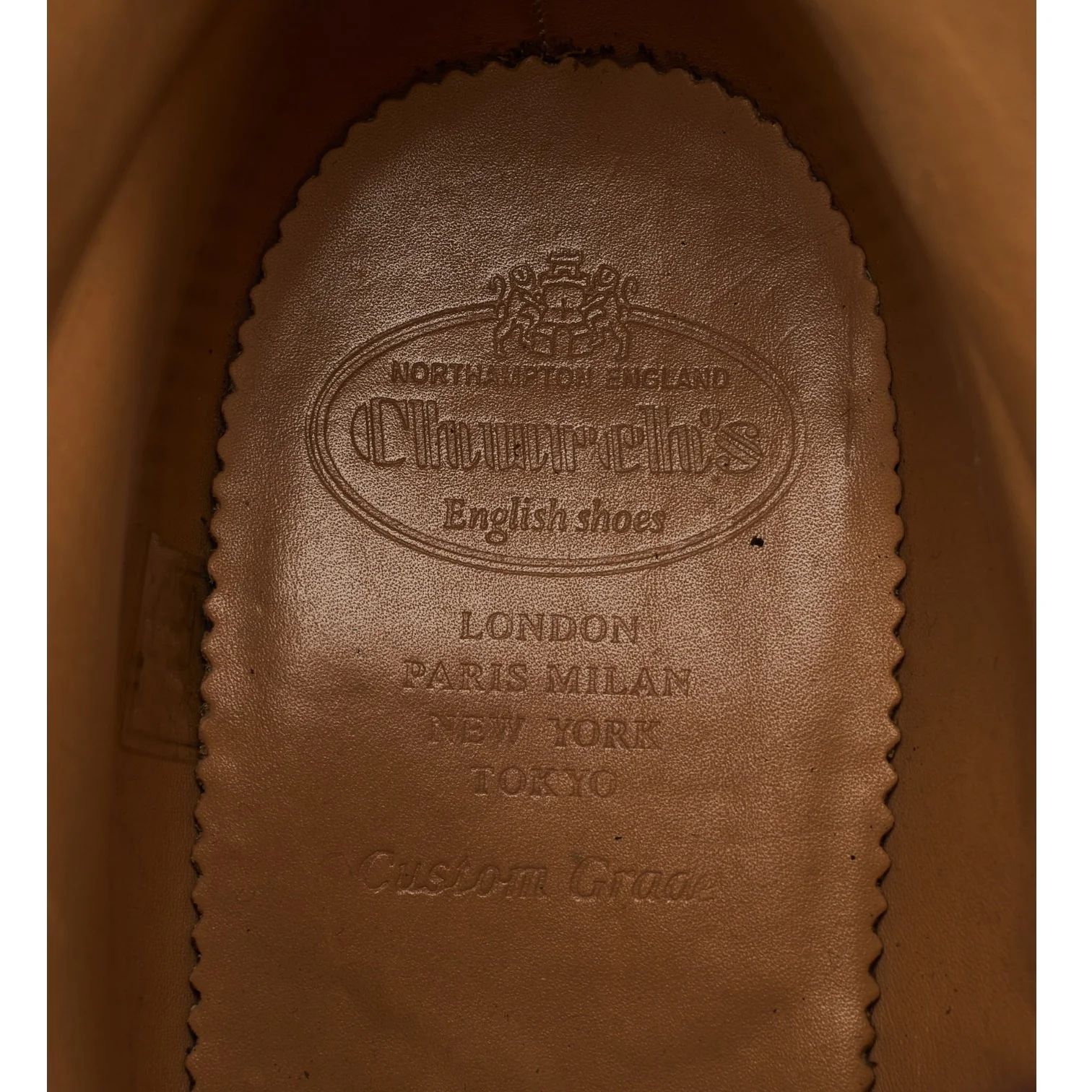 'McFarlane 3' Tan Brown Leather Brogue Boots UK 9.5 G - Image 6