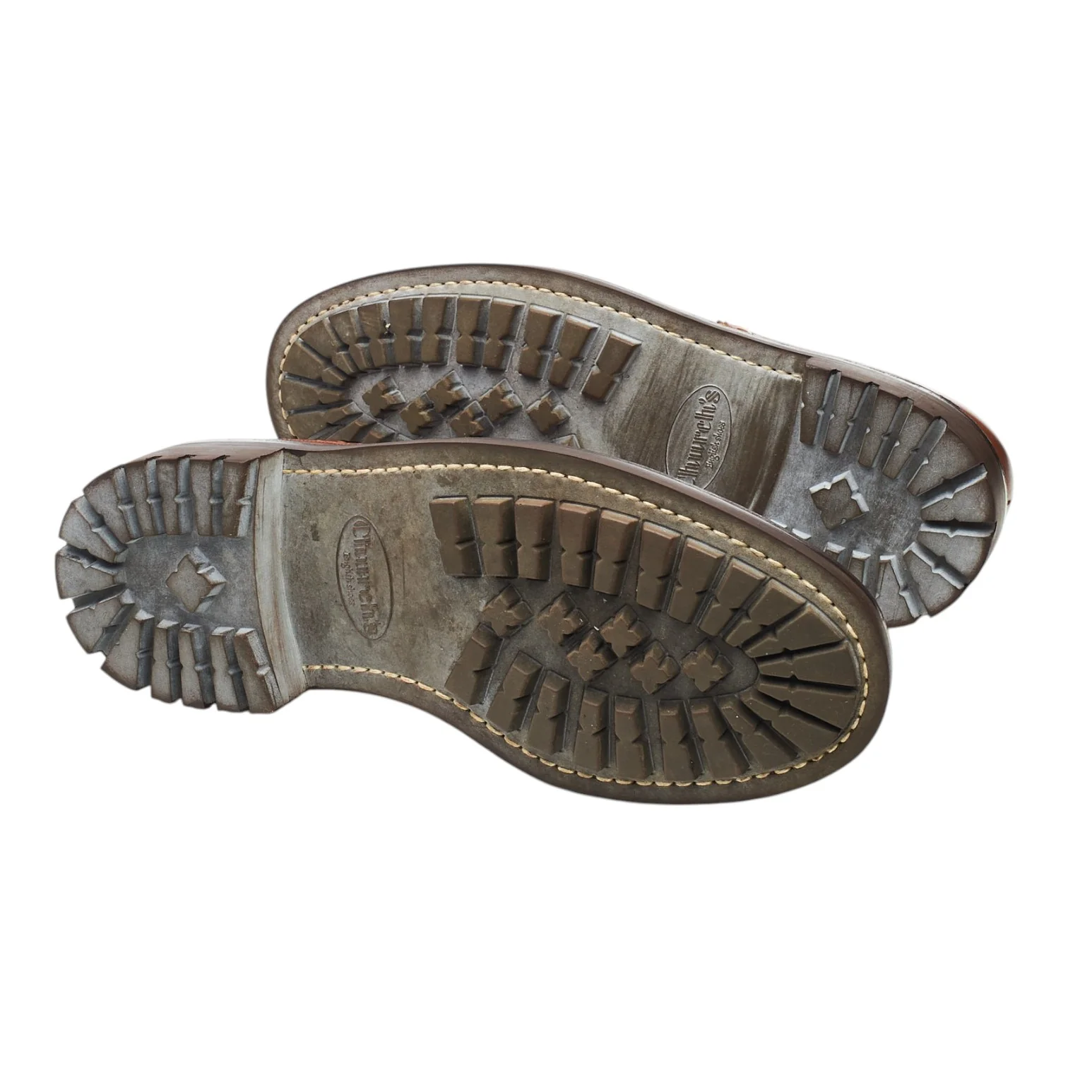 'McPherson' Tan Brown Leather Derby Brogues UK 7 G - Image 5