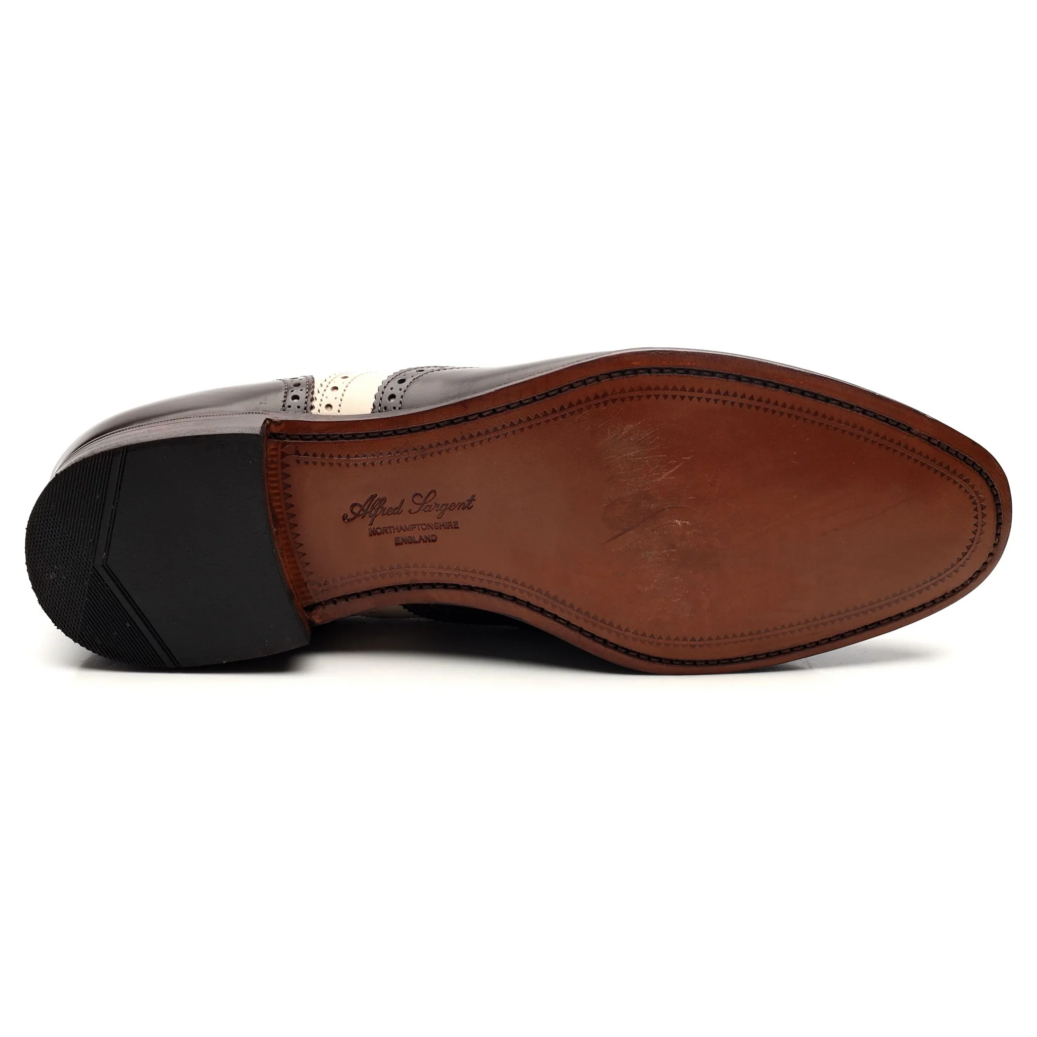 'Melly' Dark Brown Leather Spectator Brogues UK 11 F - Image 11