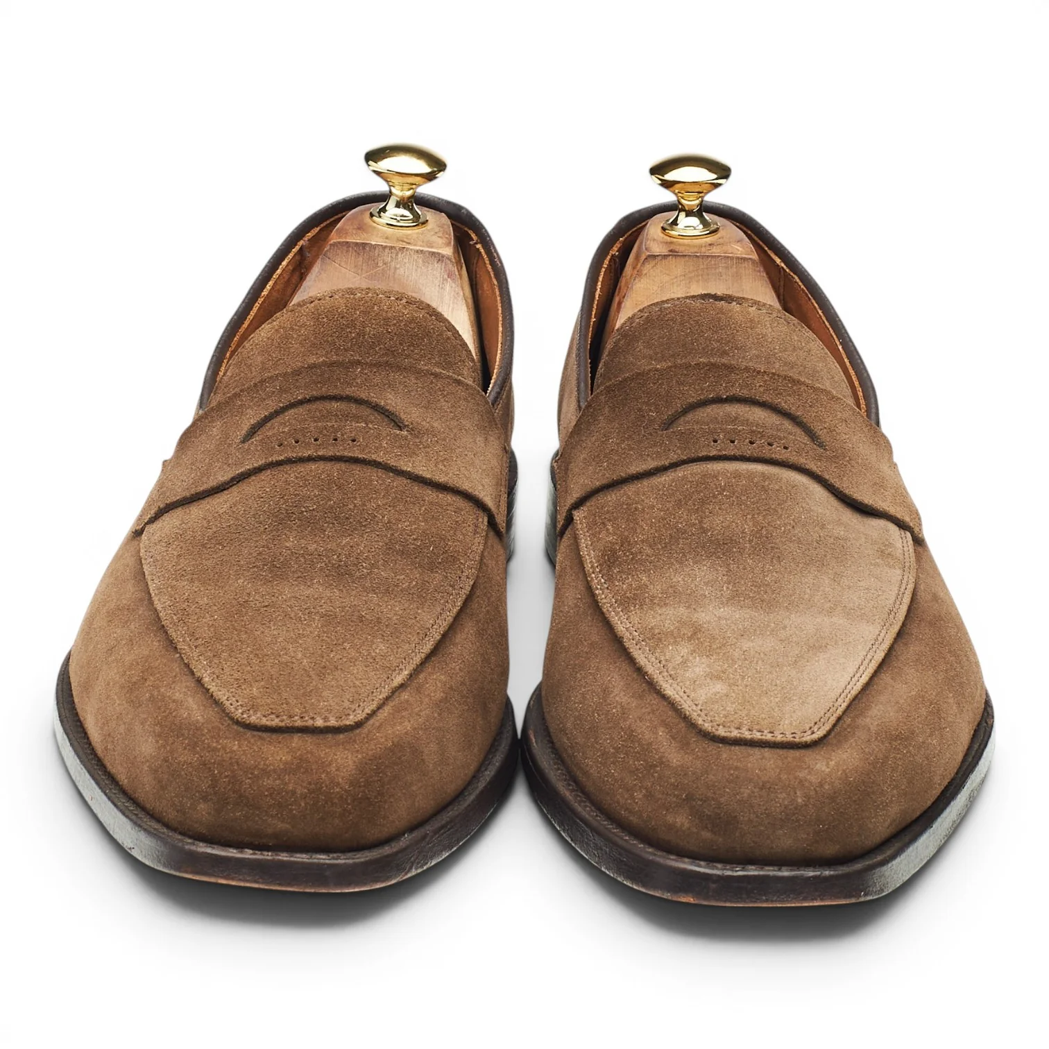 'Melrose' Light Brown Suede Loafers UK 9.5 US 10 EEE - Image 2
