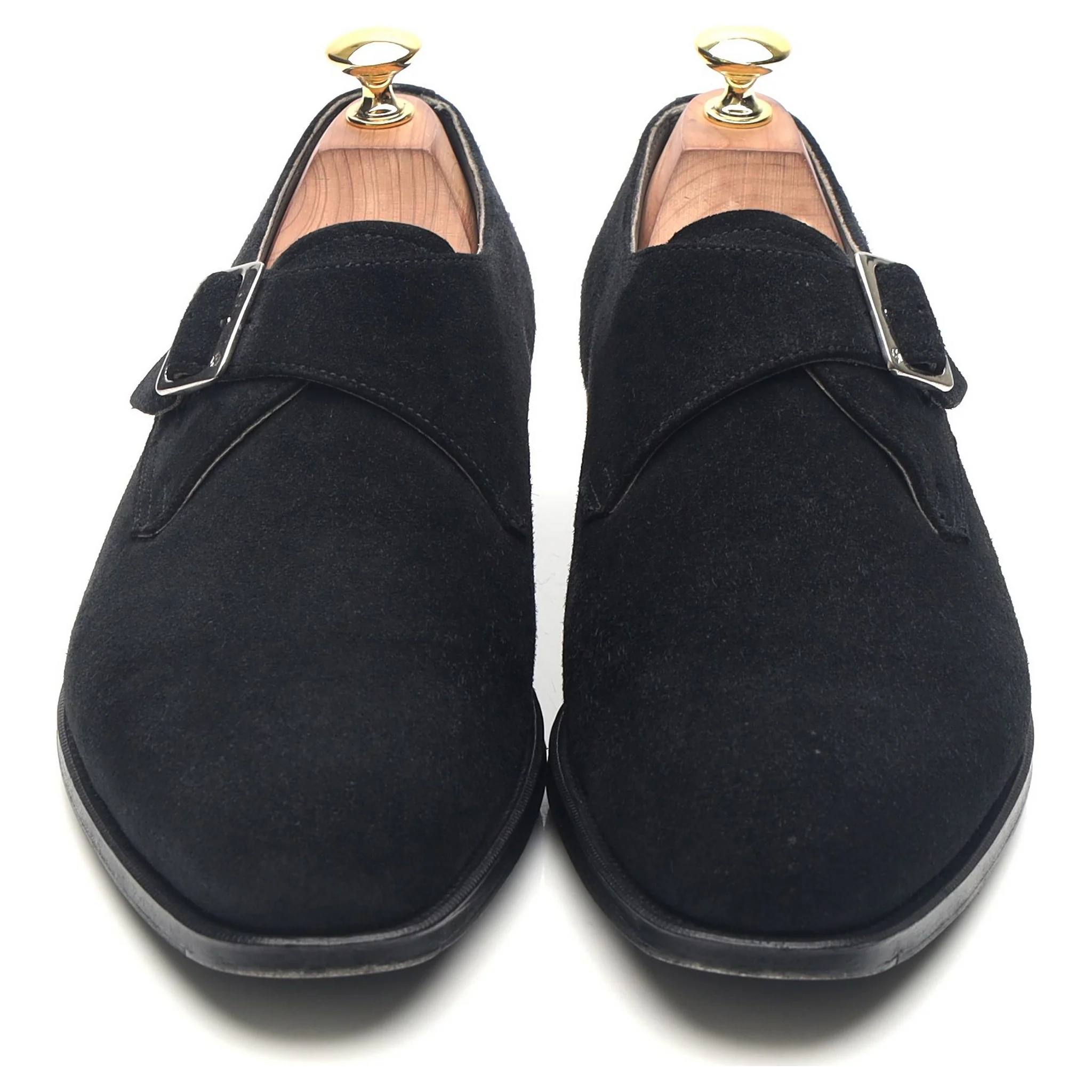 'Mercer' Navy Blue Suede Monk Strap UK 8 E - Image 9