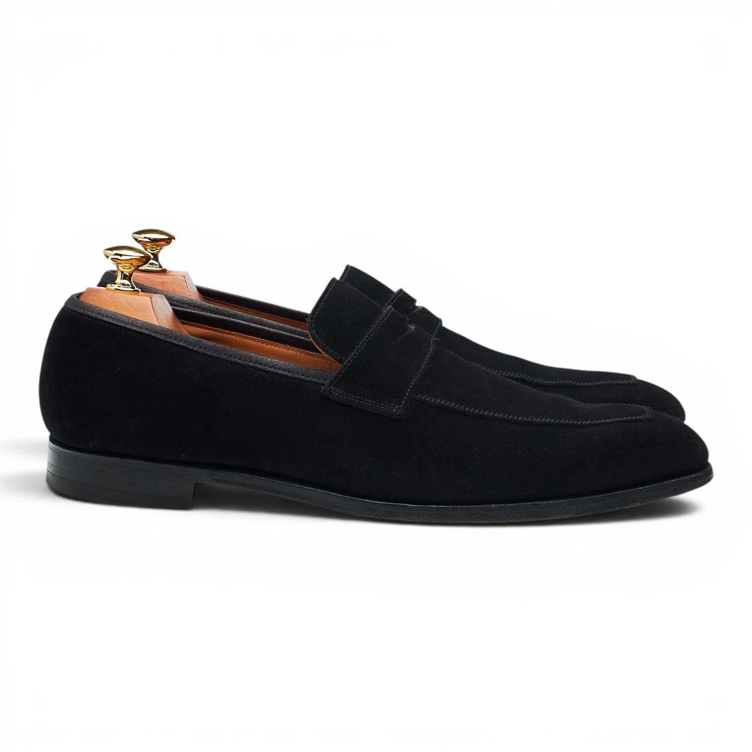 'Merton' Black Suede Loafers UK 9.5 E