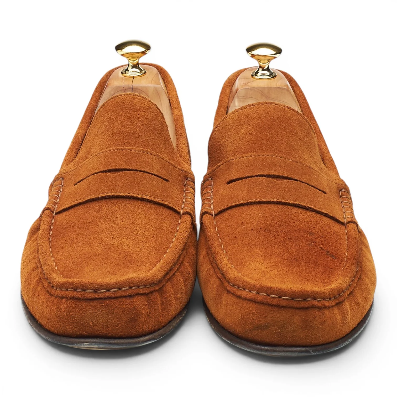 'Milan' Snuff Brown Suede Loafers UK 12 EU 46 - Image 2