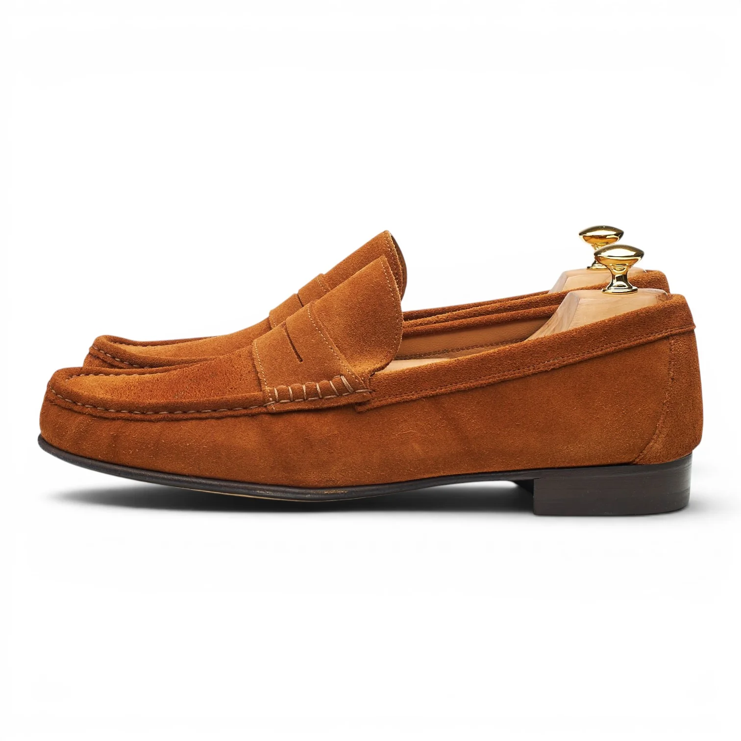 'Milan' Snuff Brown Suede Loafers UK 12 EU 46 - Image 3