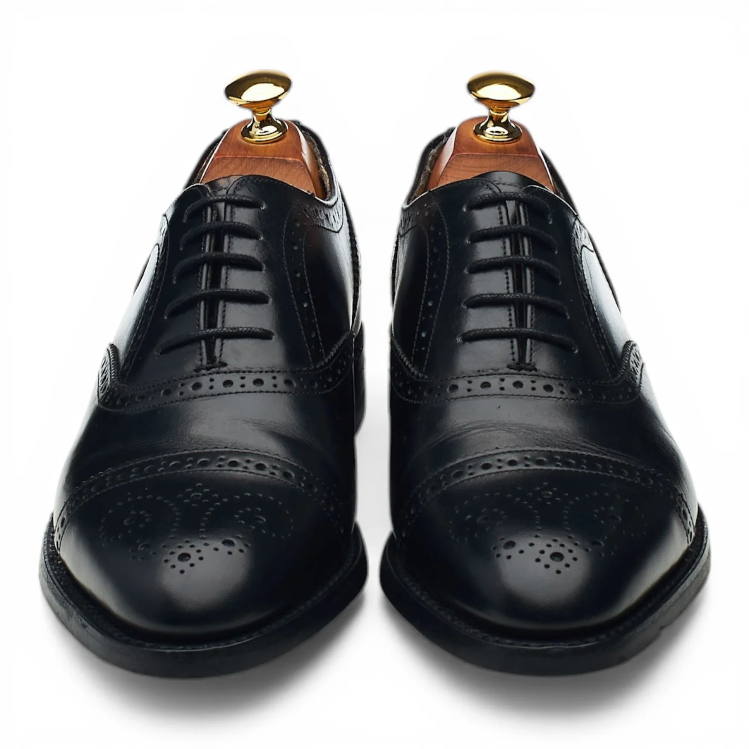'Mirfield' Black Leather Oxford Brogues UK 6.5 E - Image 2