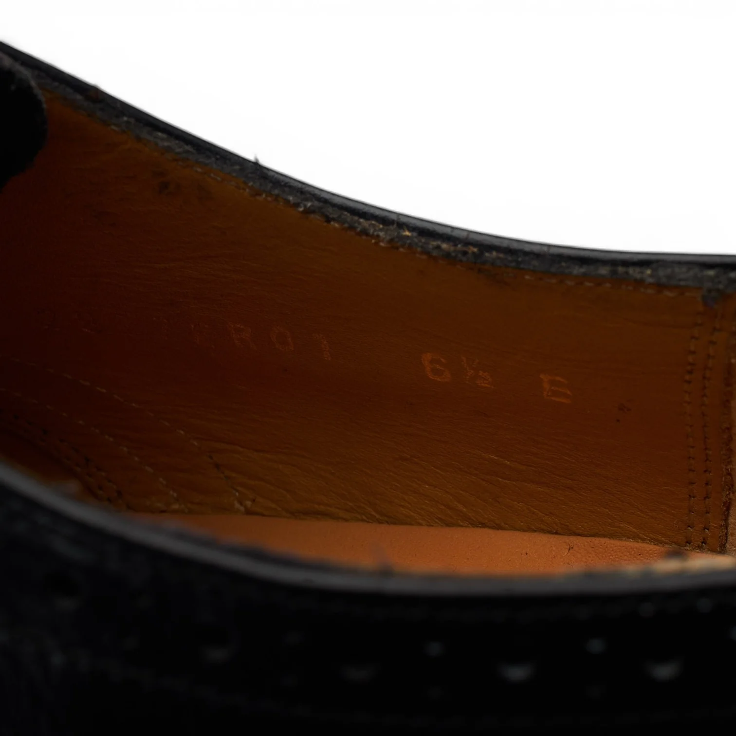 'Mirfield' Black Leather Oxford Brogues UK 6.5 E - Image 7