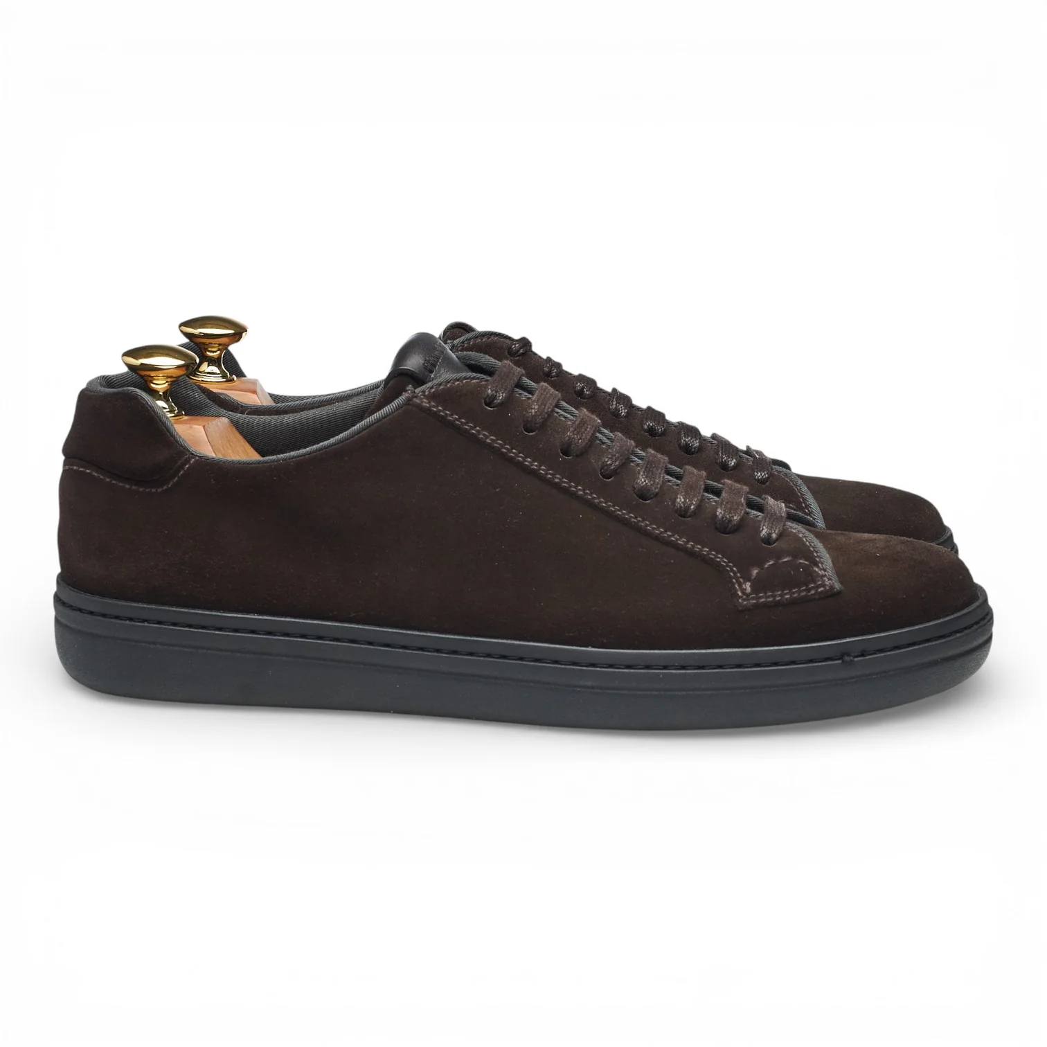 'Mirfield' Dark Brown Suede Sneakers UK 6.5