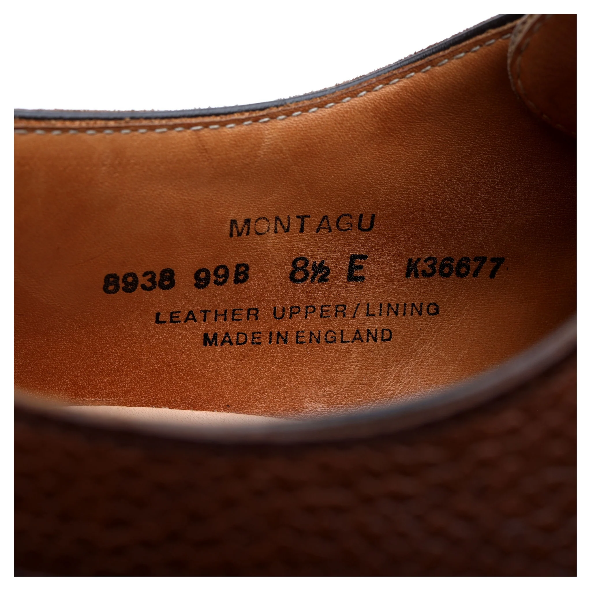 'Montagu' Brown Leather Split Toe Derby UK 8.5 E - Image 13