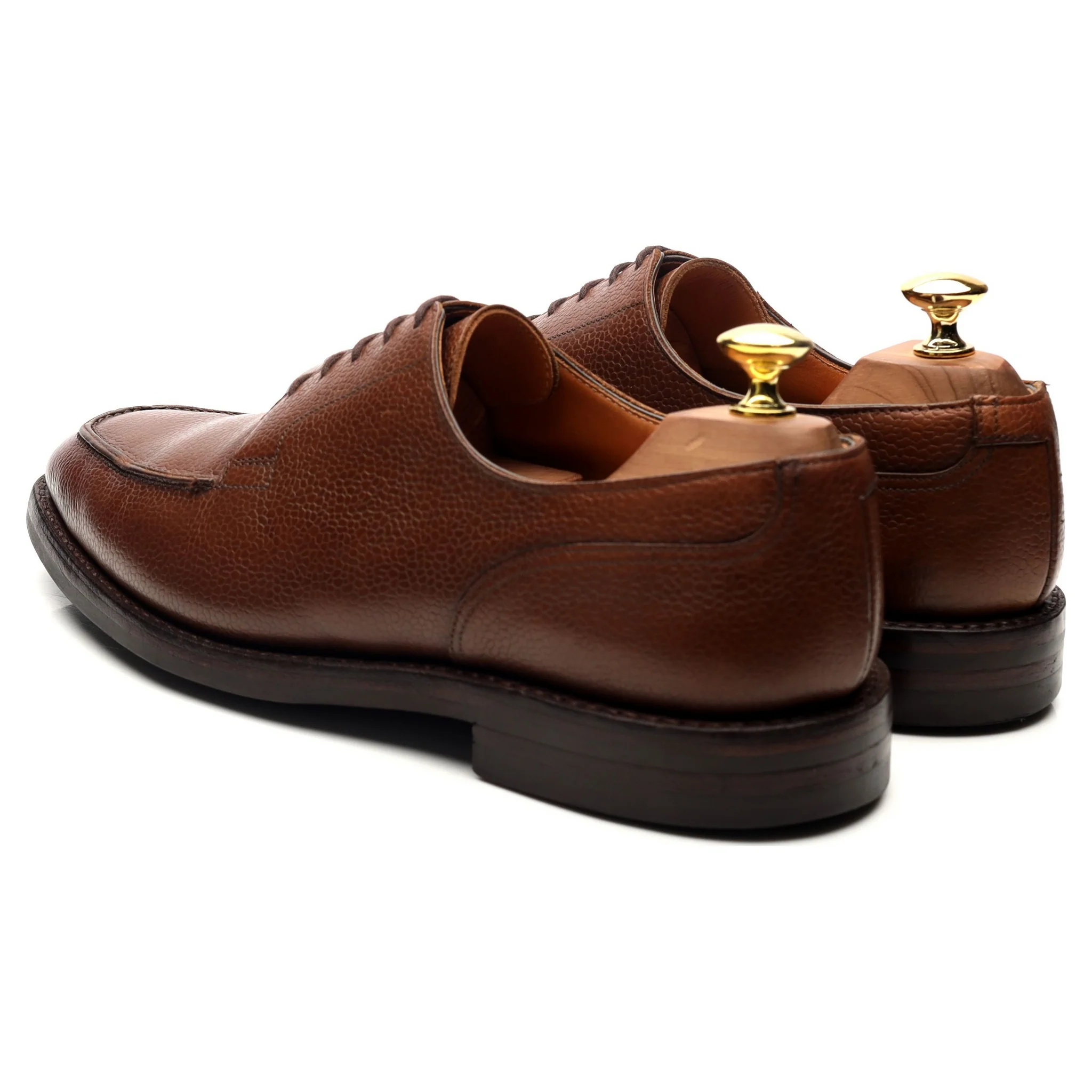 'Montagu' Brown Leather Split Toe Derby UK 8.5 E - Image 3