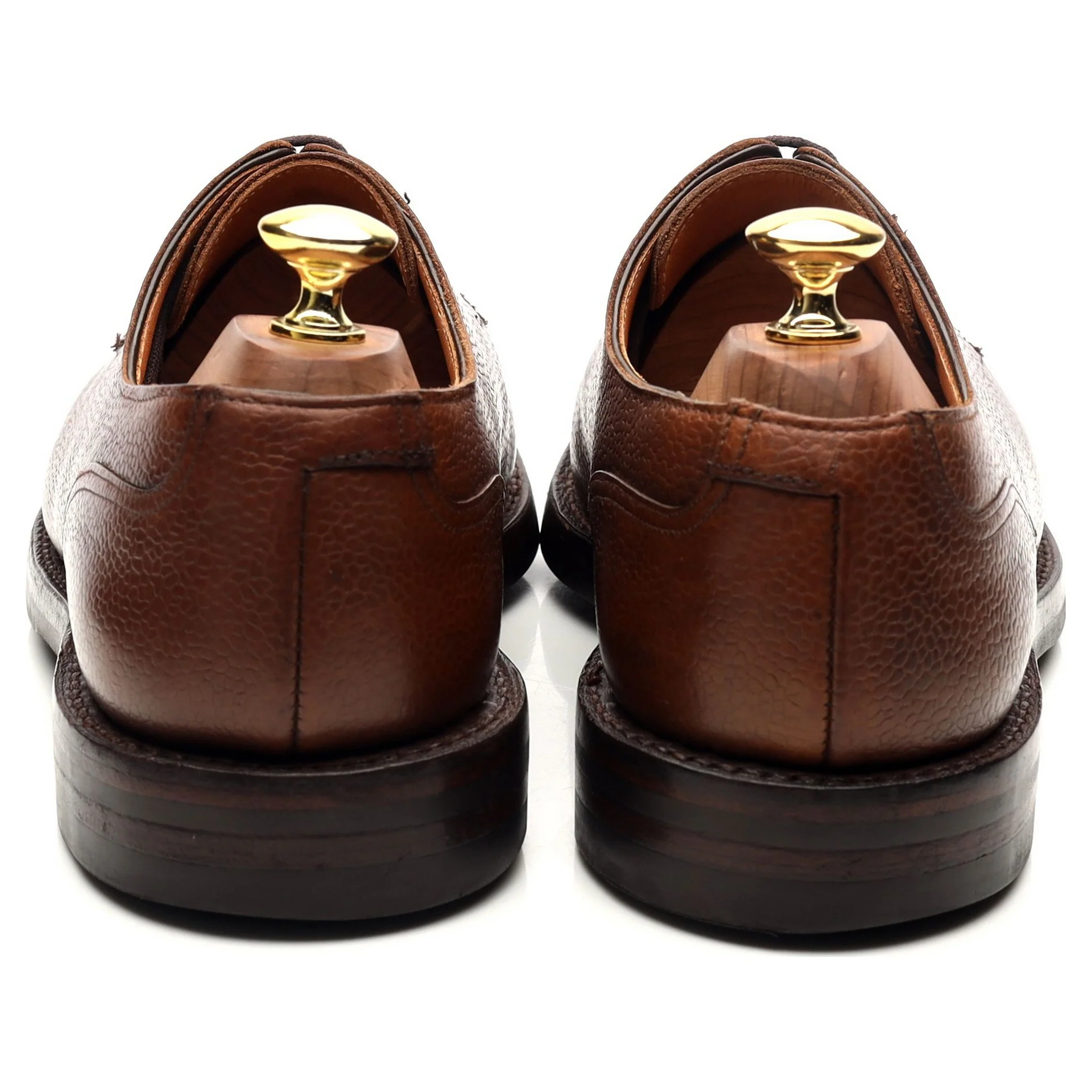 'Montagu' Brown Leather Split Toe Derby UK 8.5 E - Image 4