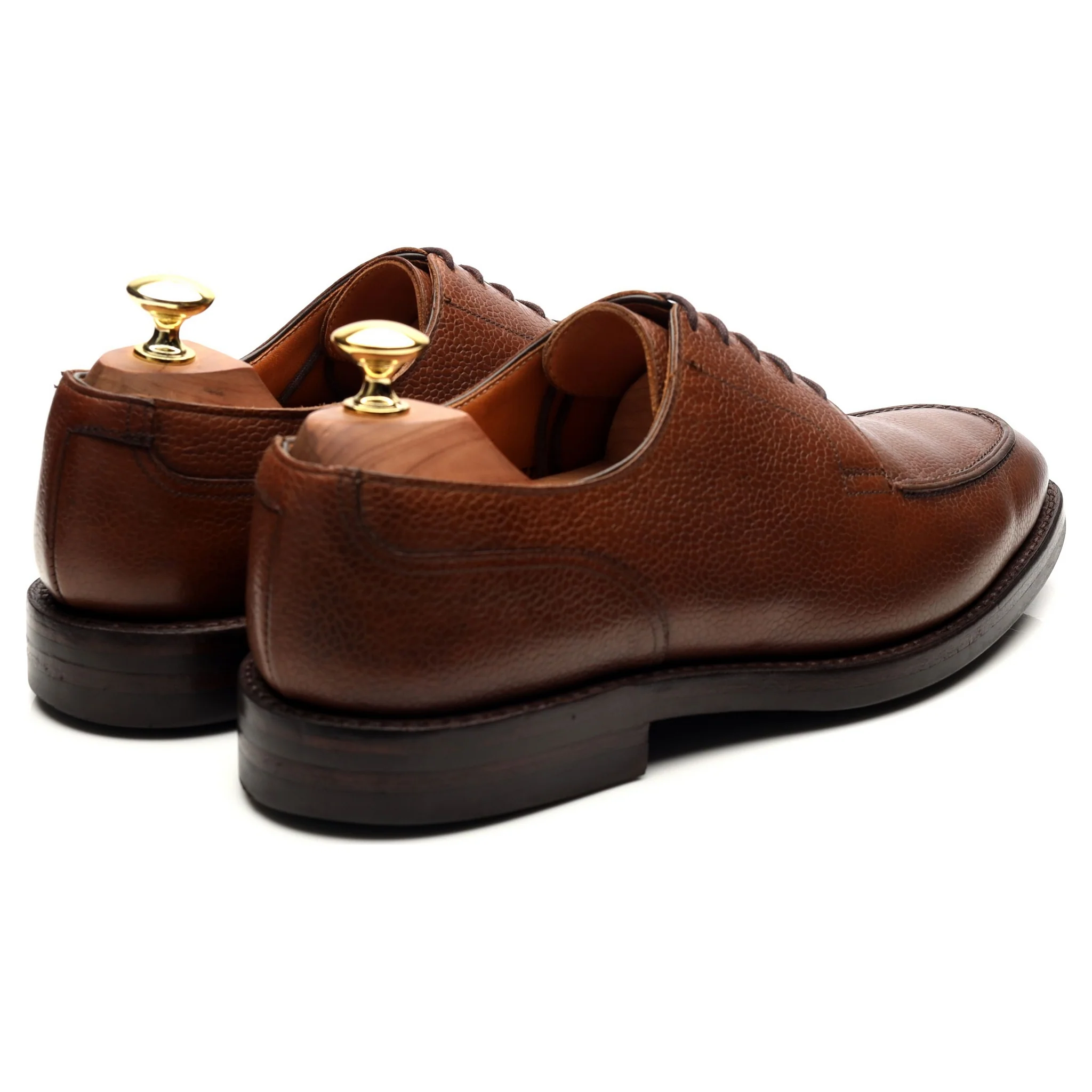 'Montagu' Brown Leather Split Toe Derby UK 8.5 E - Image 5
