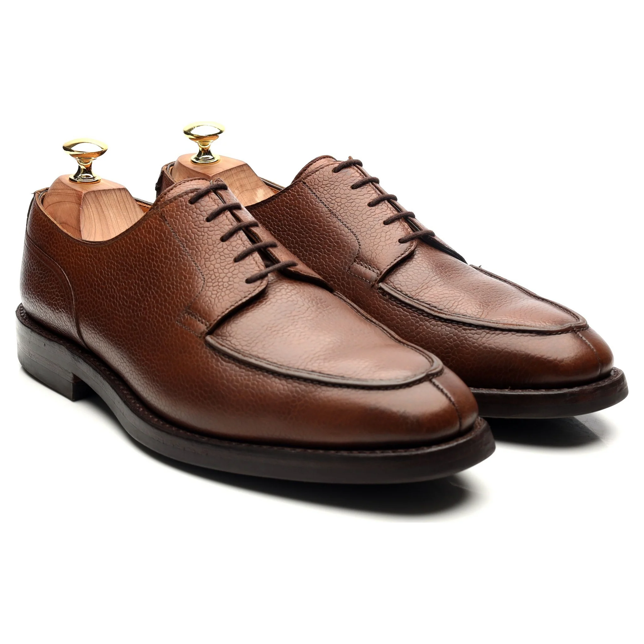 'Montagu' Brown Leather Split Toe Derby UK 8.5 E - Image 7