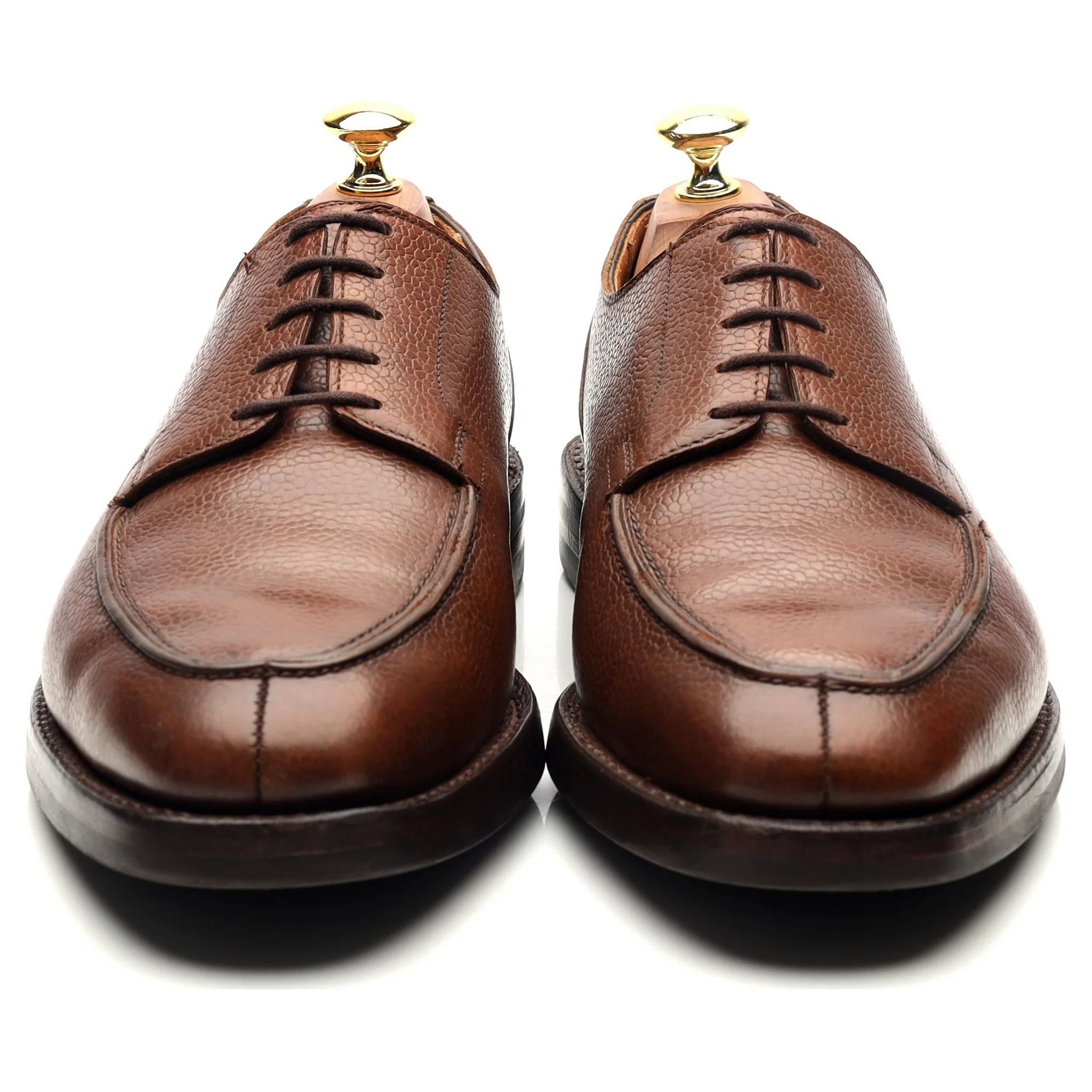 'Montagu' Brown Leather Split Toe Derby UK 8.5 E - Image 8
