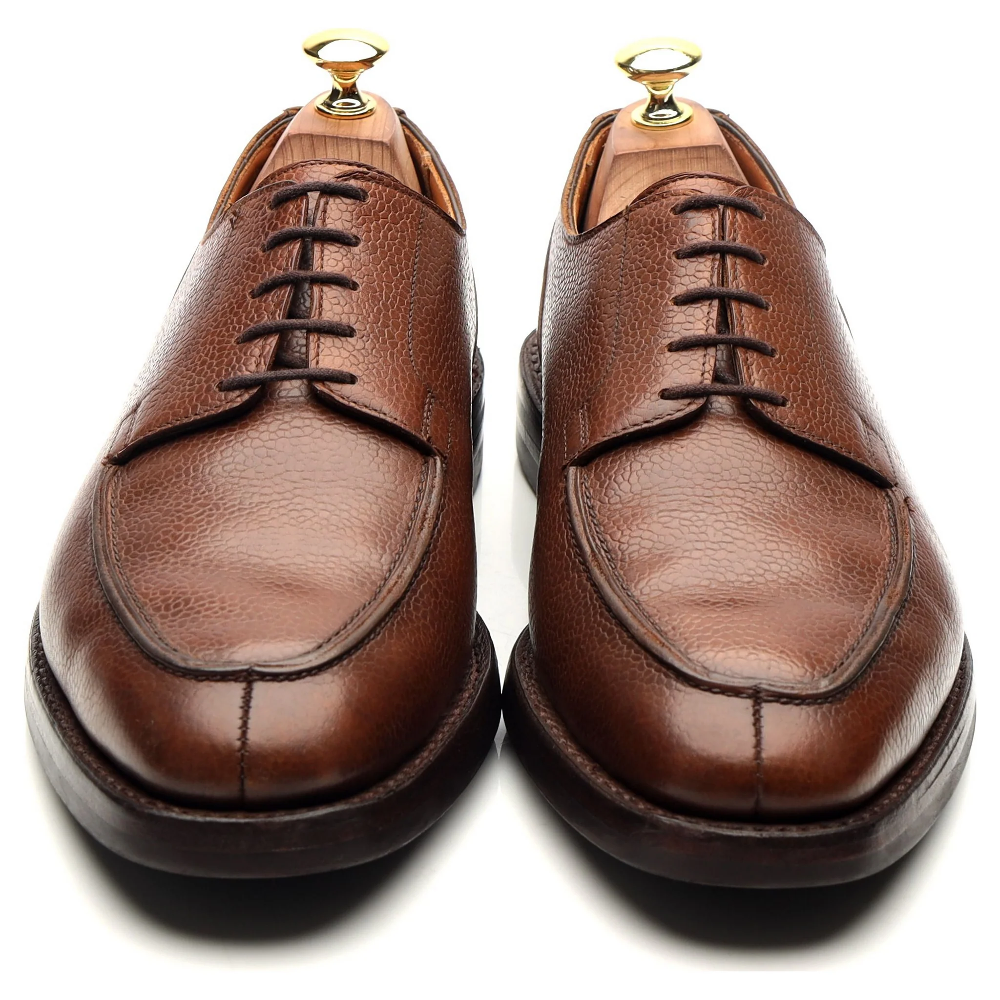 'Montagu' Brown Leather Split Toe Derby UK 8.5 E - Image 9