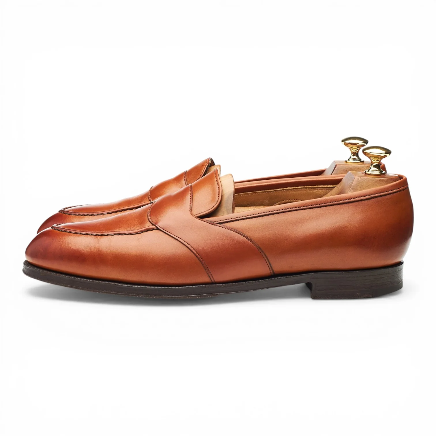 'Montpellier III' Tan Brown Leather Loafers UK 9.5 E - Image 3