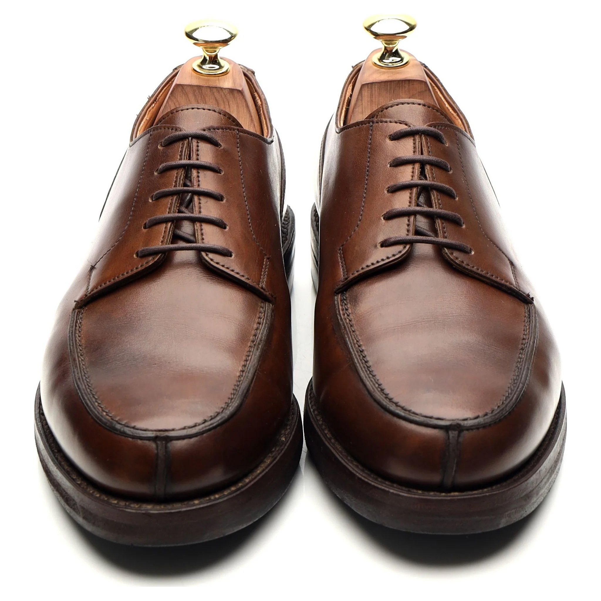 'Moreton' Dark Brown Leather Split Toe Derby UK 7 E - Image 9