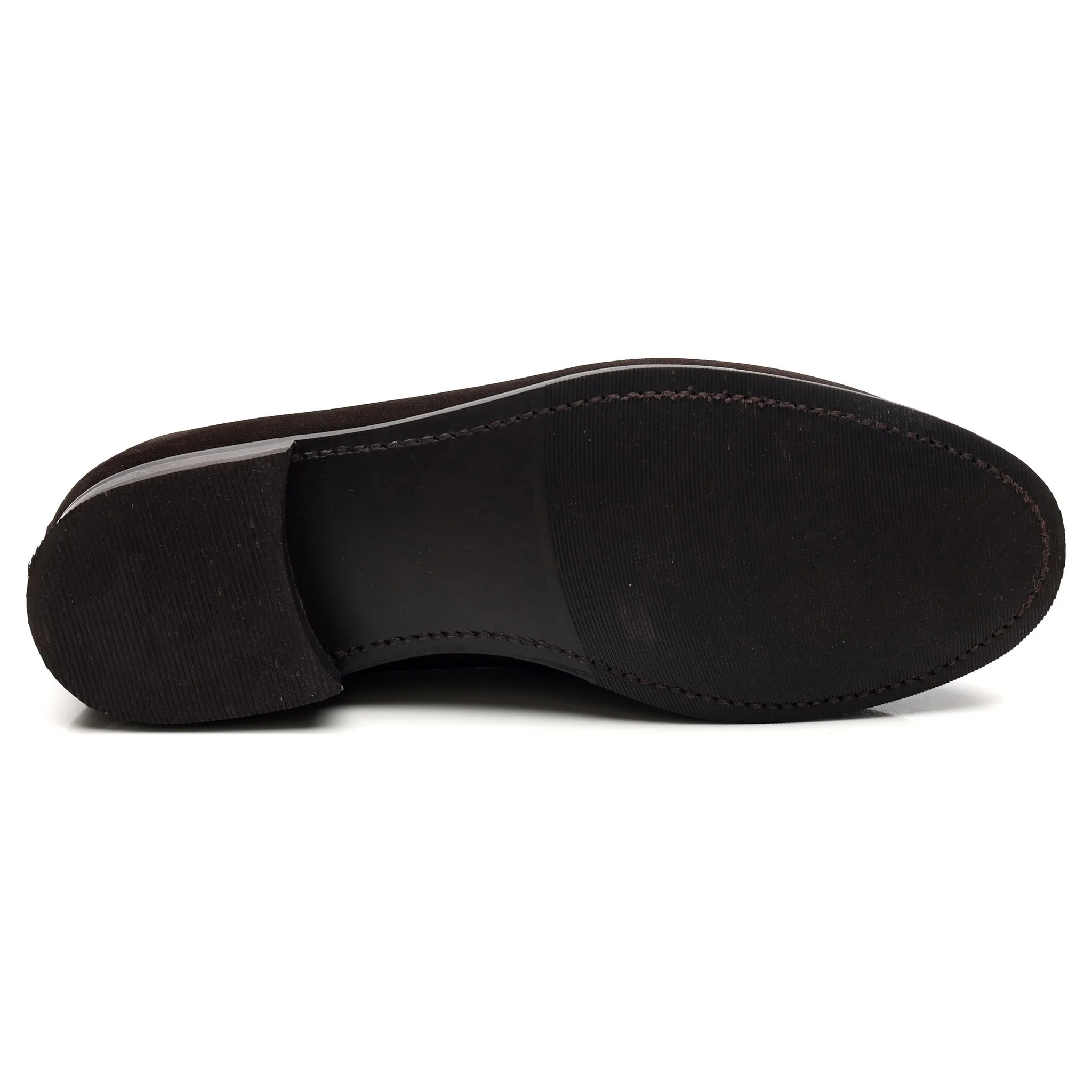 Dark Brown Suede Tassel Loafers UK 7.5 - Image 11