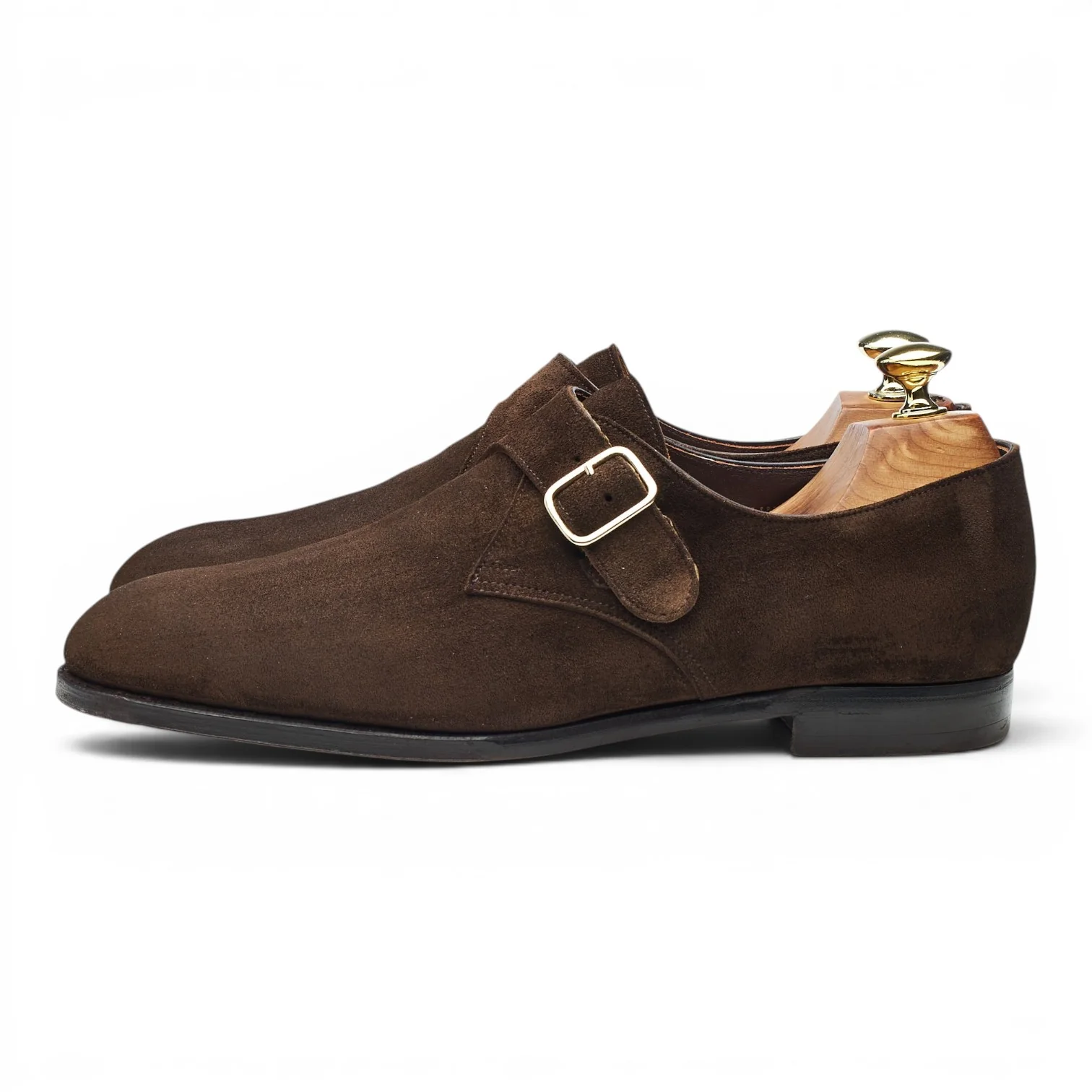 'Mortimer 2' Dark Brown Suede Monk Strap UK 7.5 E - Image 3