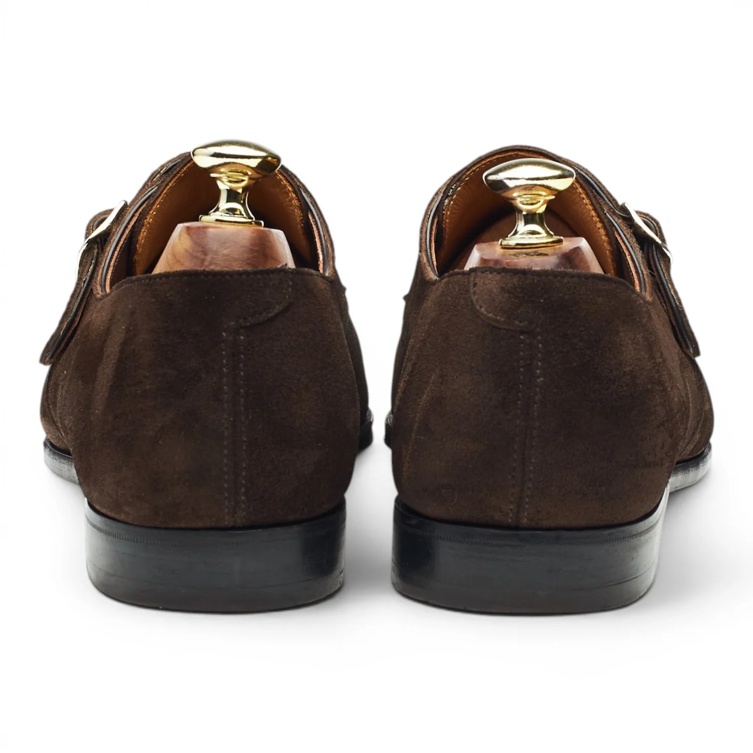 'Mortimer 2' Dark Brown Suede Monk Strap UK 7.5 E - Image 4