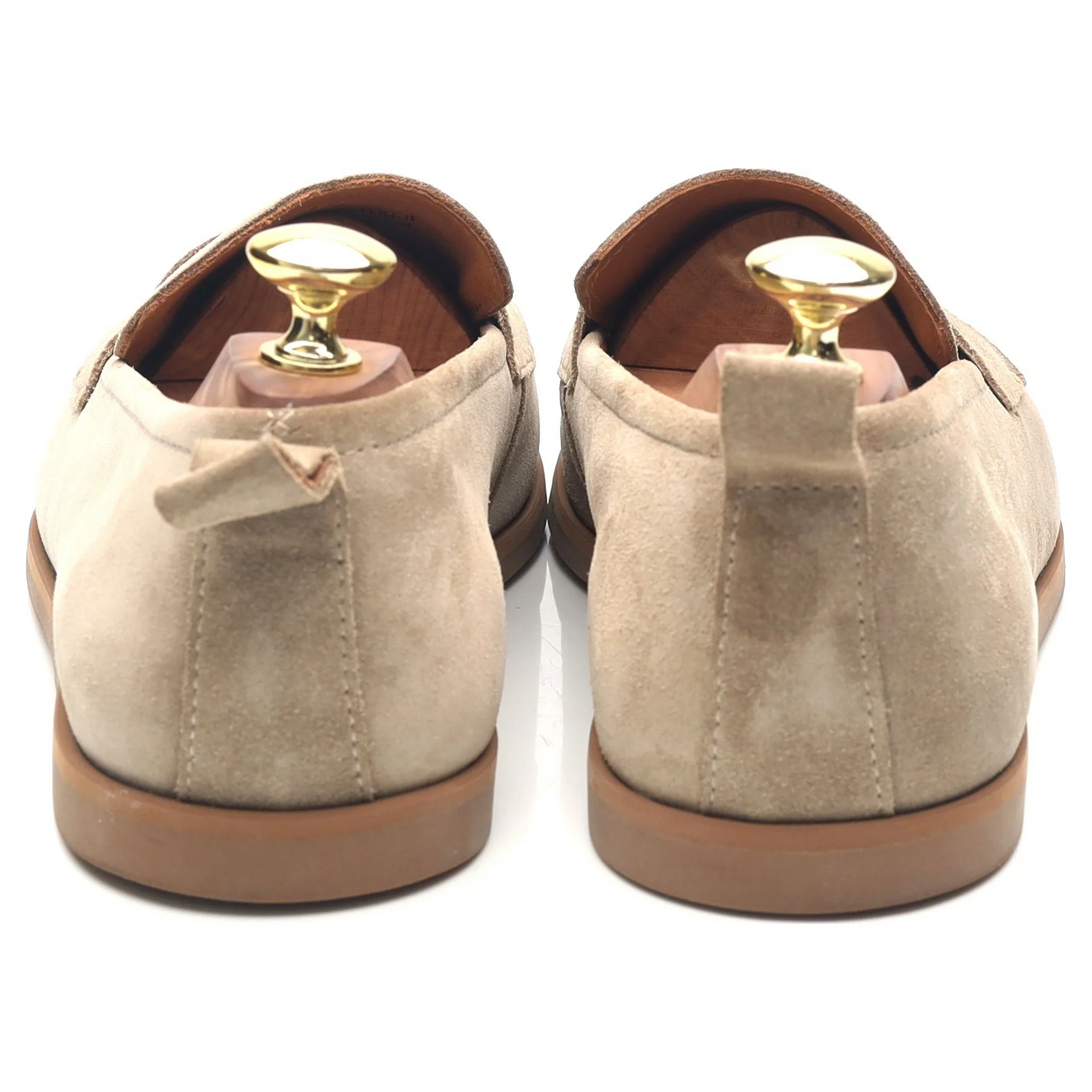 Beige Suede Loafers UK 7.5 - Image 4