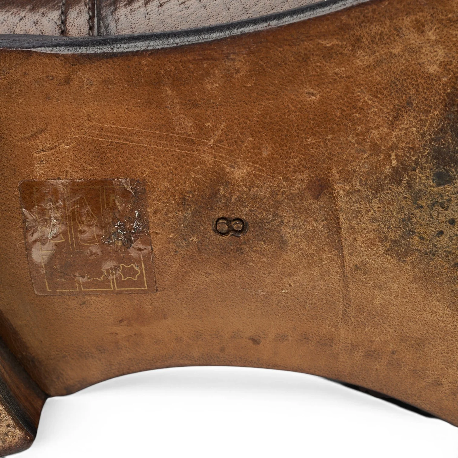 MTO '135 Artista' Dark Brown Grain Leather Split Toe Derby UK 8 F - Image 8