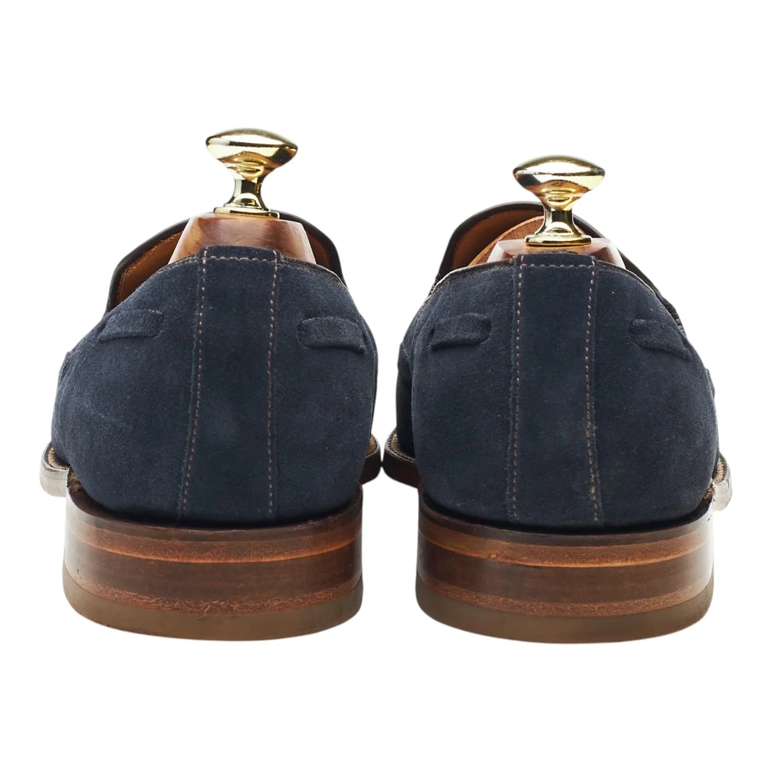MTO '979286' Navy Blue Suede Tassel Loafers UK 7 F - Image 4