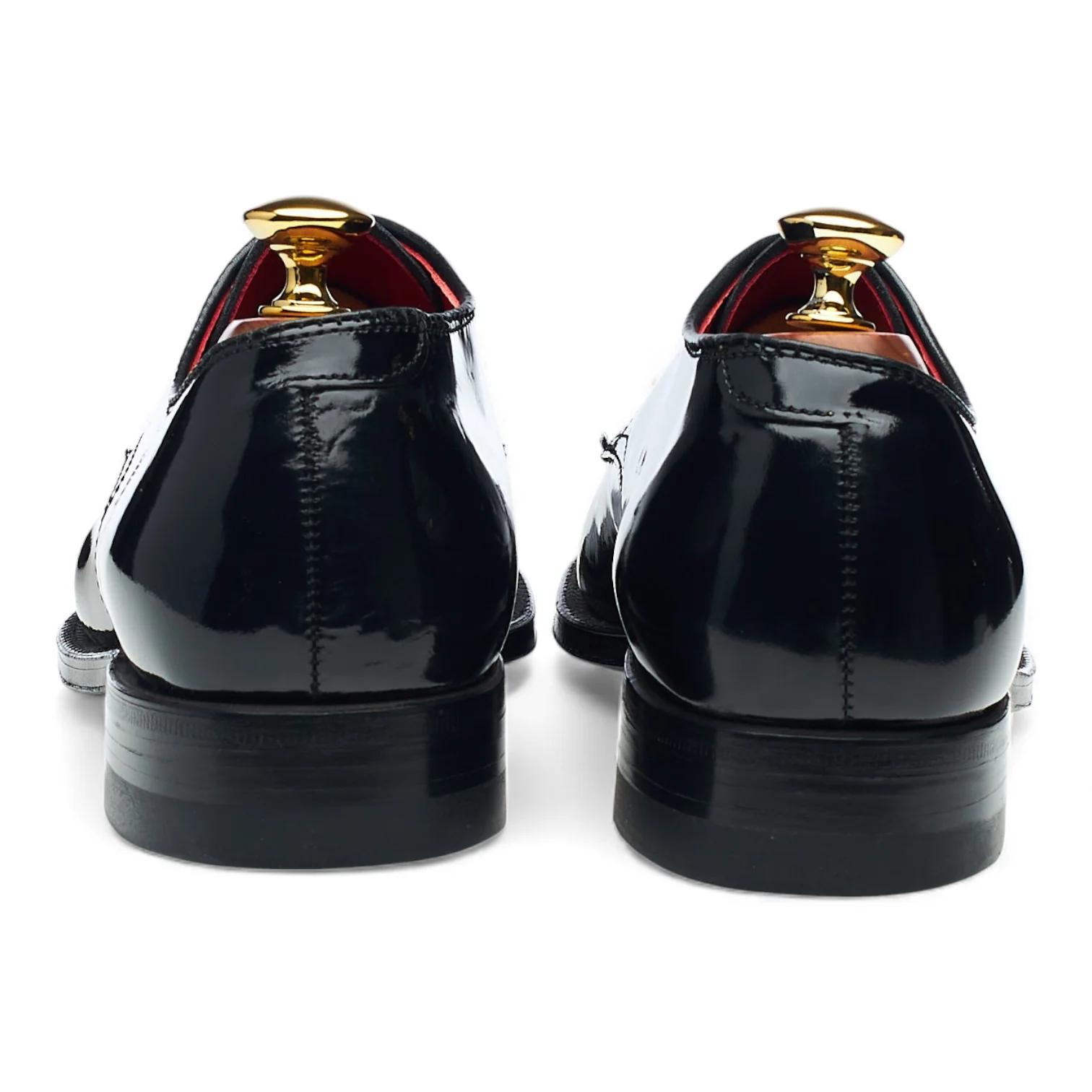 'N4405' Black Patent Leather Derby UK 6.5 US 7 D - Image 4