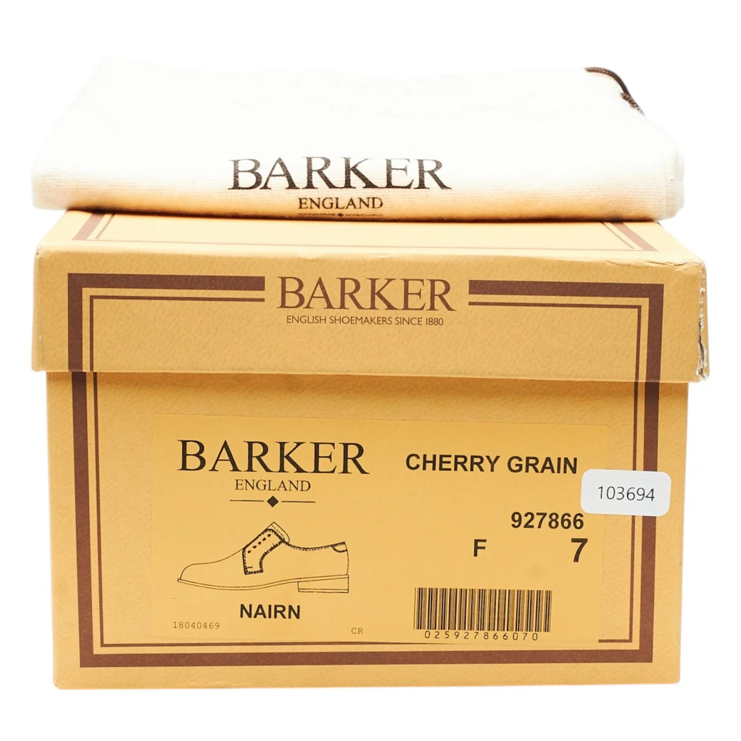 'Nairn' Brown Grain Leather Derby UK 7 F - Image 8