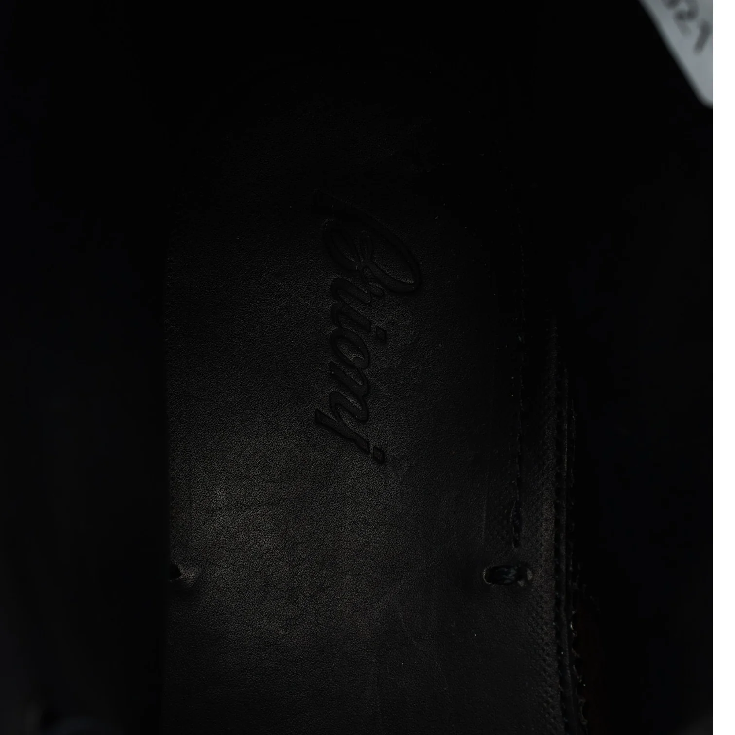Navy Blue Grain Leather Brogues Boots UK 7 - Image 6