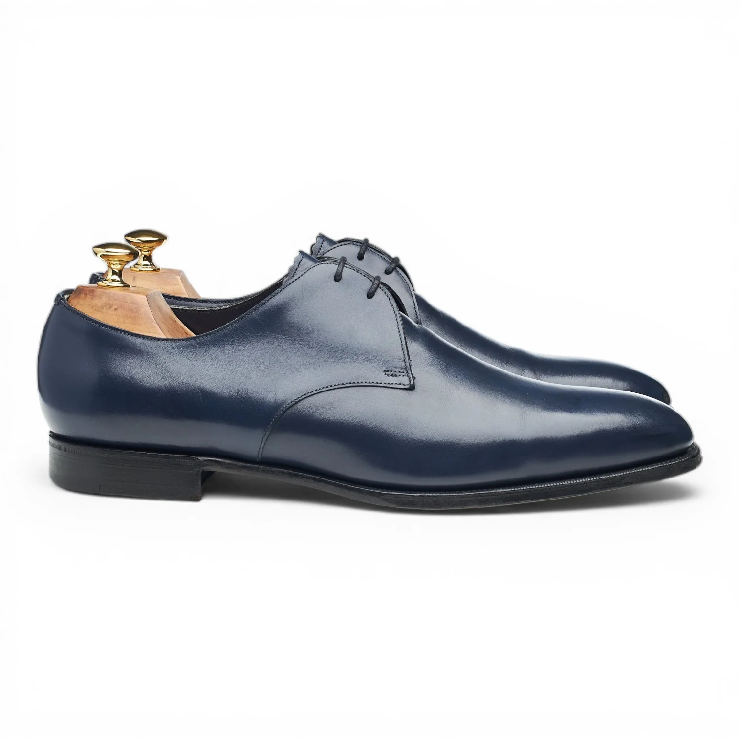 Navy Blue Leather Derby UK 11 E