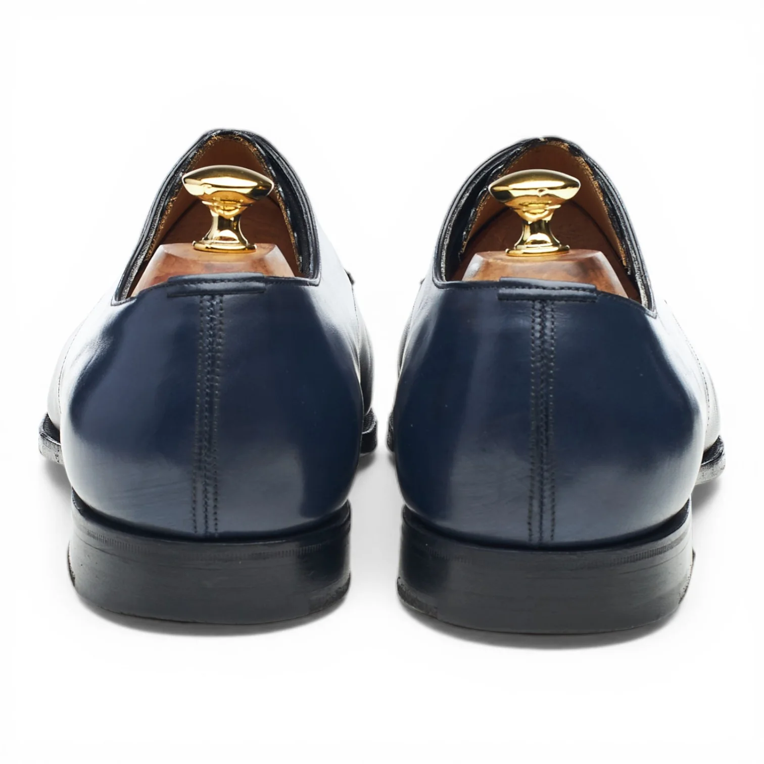 Navy Blue Leather Derby UK 11 E - Image 4