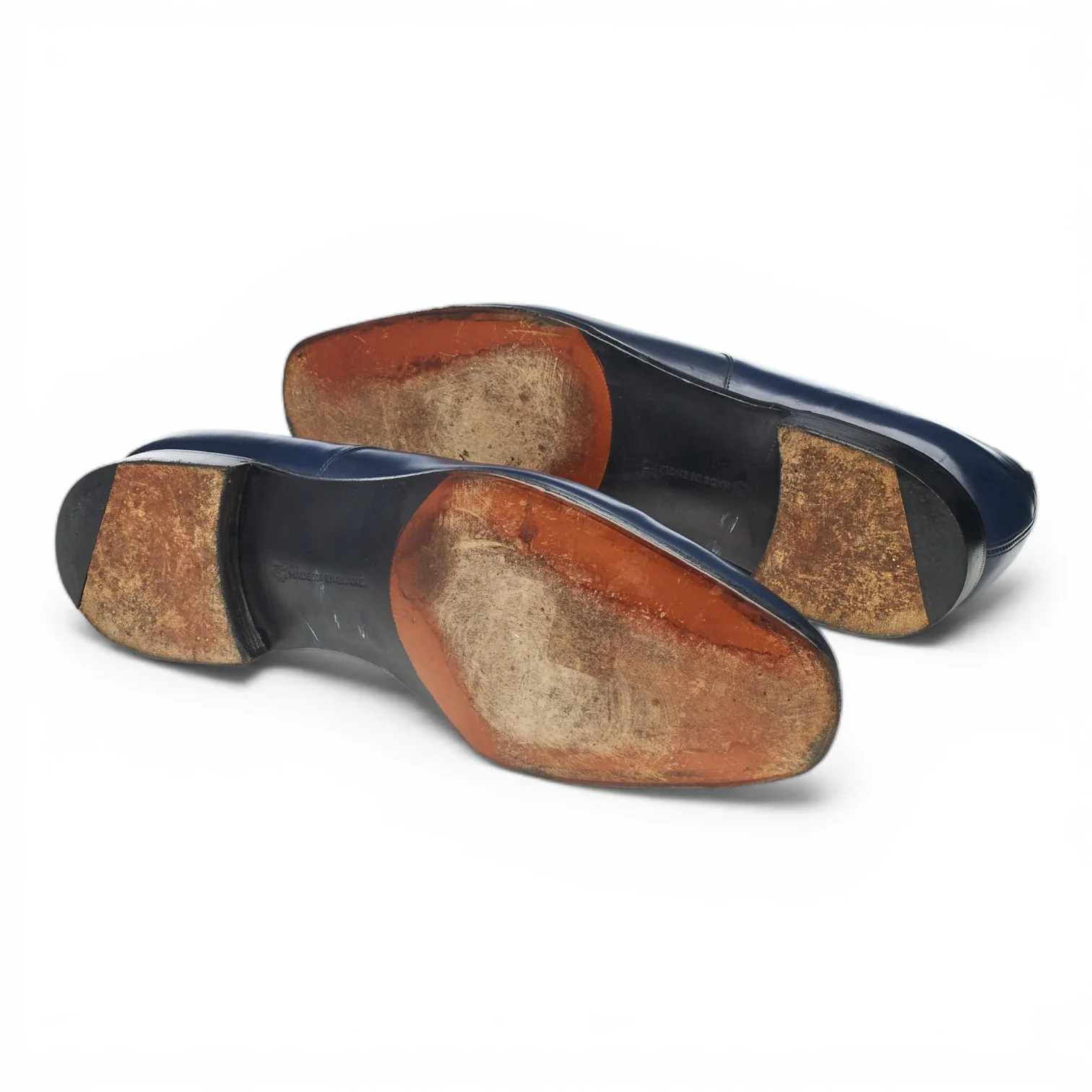 Navy Blue Leather Derby UK 11 E - Image 5