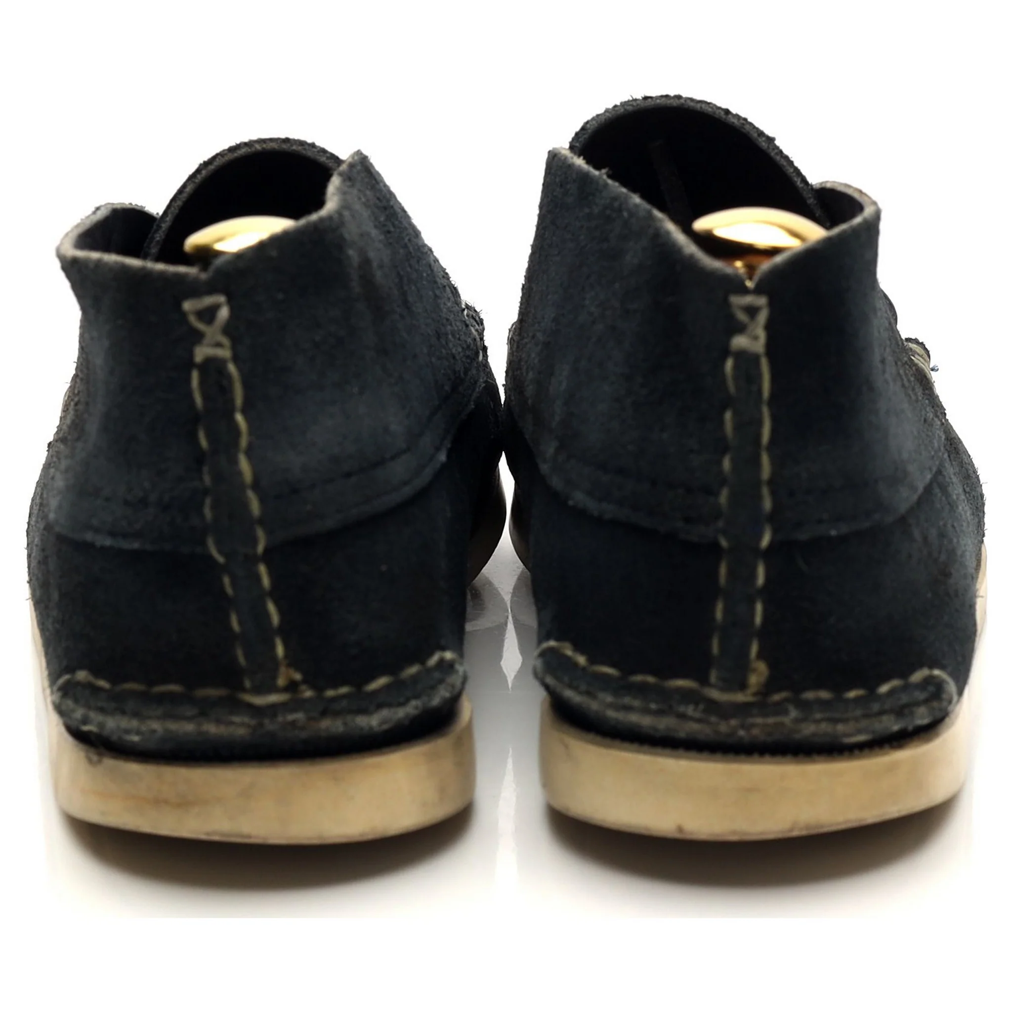 Navy Blue Suede Handsewn Chukka Boots UK 7 US 8 - Image 4