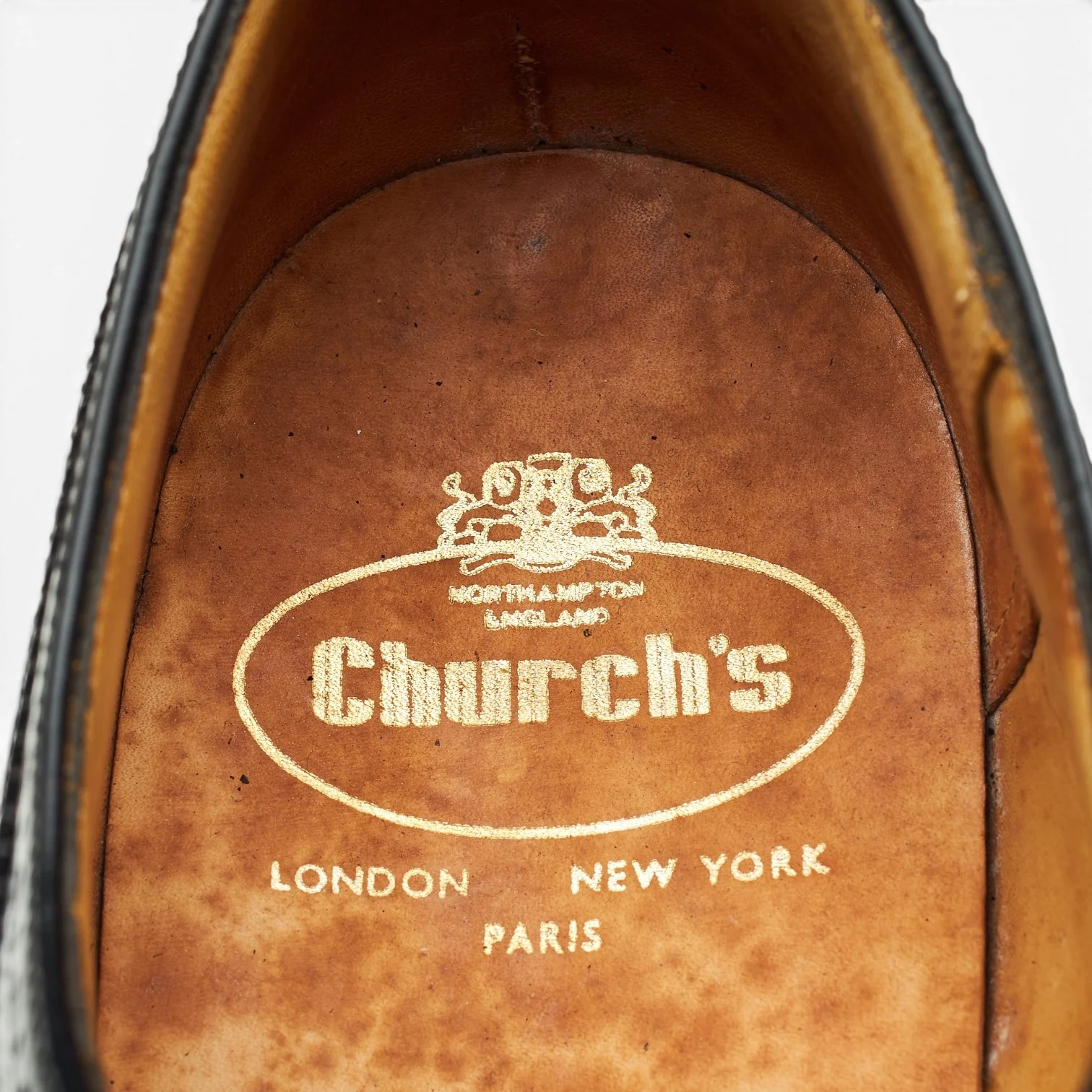 'Nene' Black Leather Oxford Brogues UK 9.5 G - Image 6