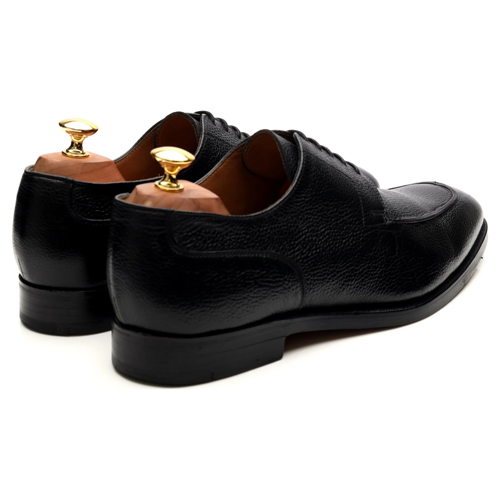 Black Leather Split Toe Derby UK 10.5 FX - Image 5