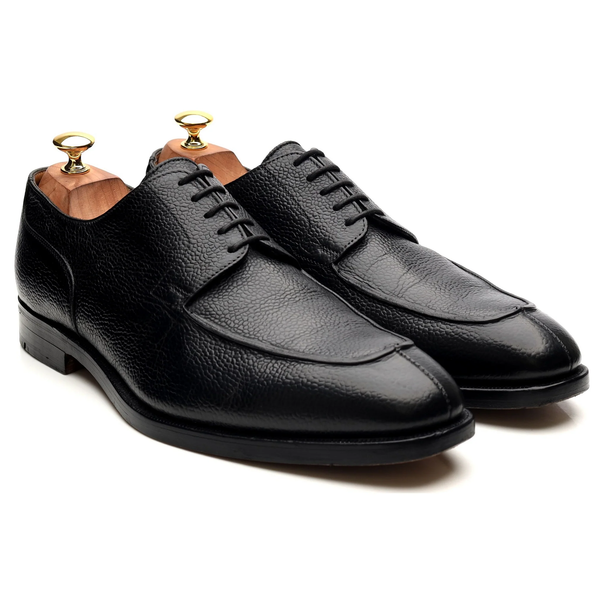 Black Leather Split Toe Derby UK 10.5 FX - Image 7