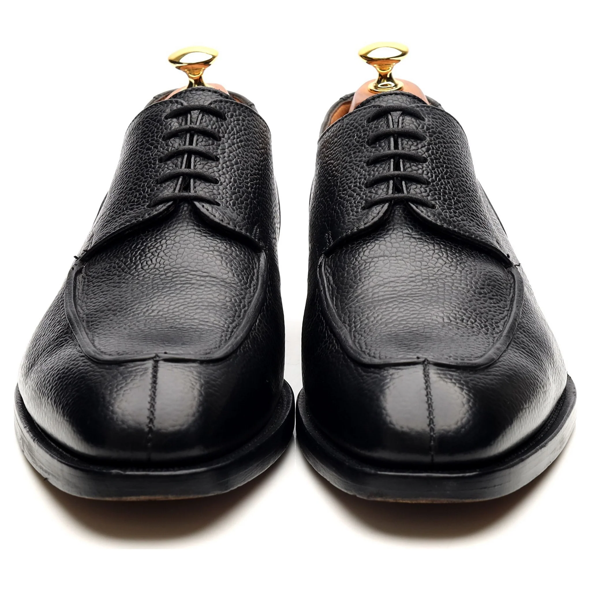 Black Leather Split Toe Derby UK 10.5 FX - Image 8