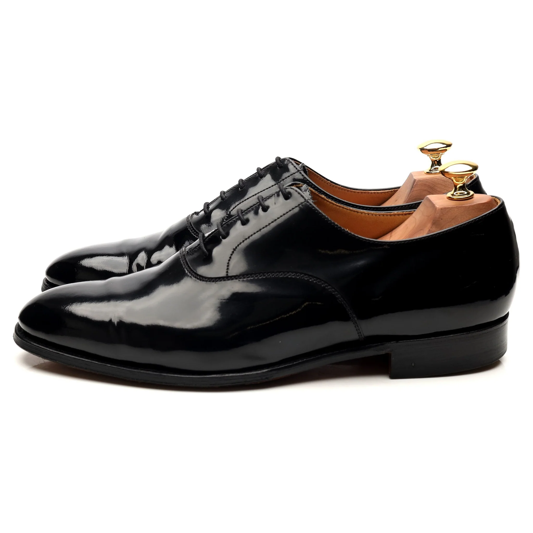 New & Lingwood Black Patent Leather Oxford UK 9 E - Image 2