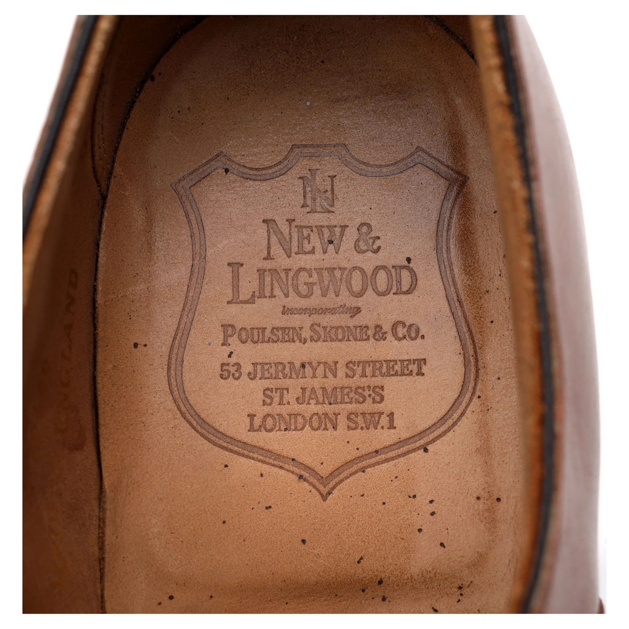 New & Lingwood Tan Brown Leather Oxford UK 8.5 E - Image 12