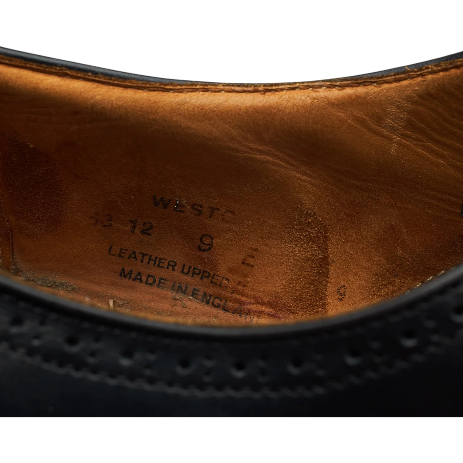 New & Lingwood 'Westgate' Black Leather Oxford Brogues UK 9 E - Image 7