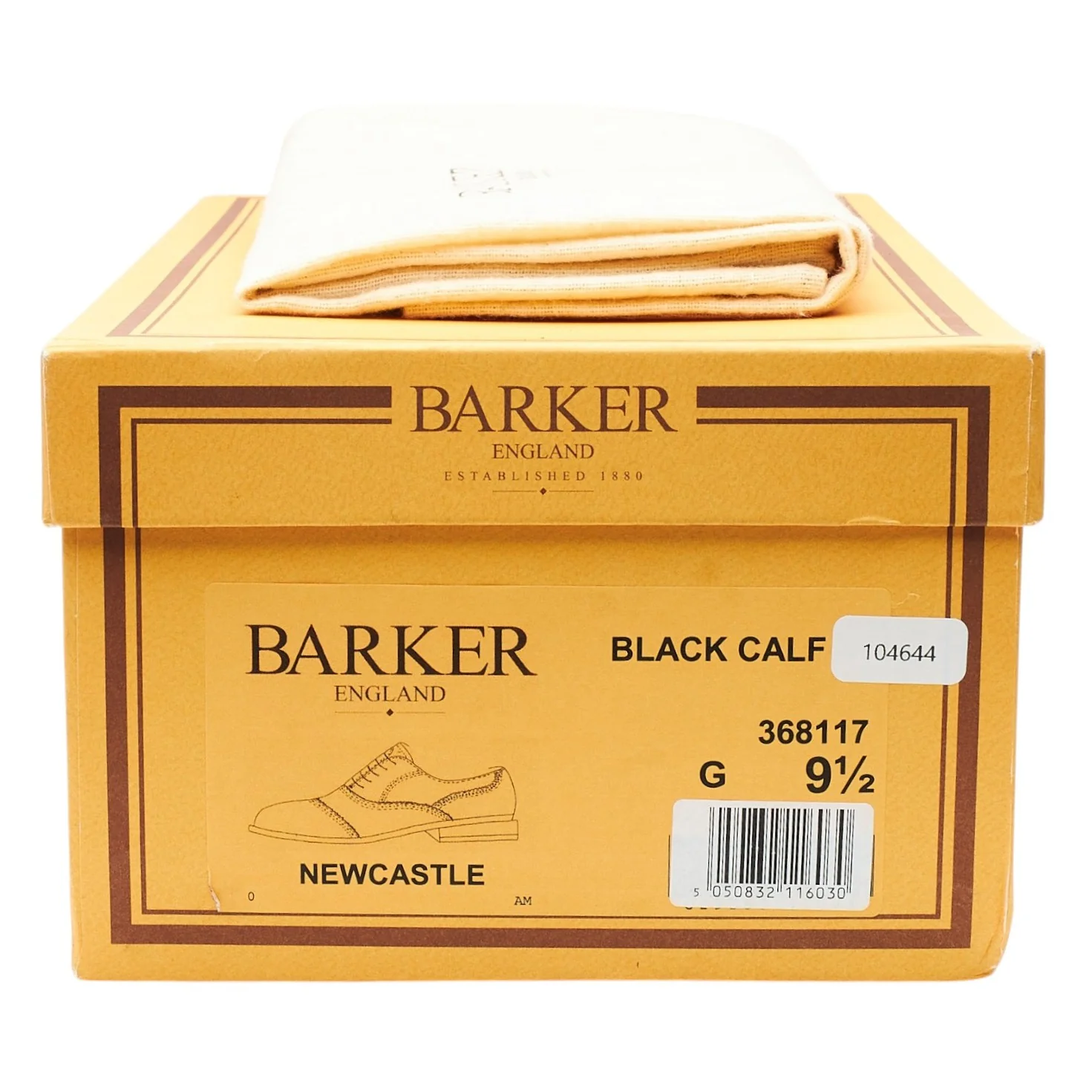 'Newcastle' Black Leather Oxford Brogues UK 9.5 G - Image 8