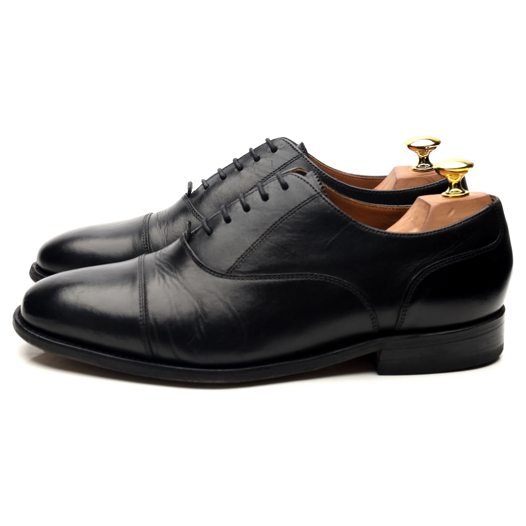'Newcastle' Black Leather Oxford UK 8.5 F - Image 2