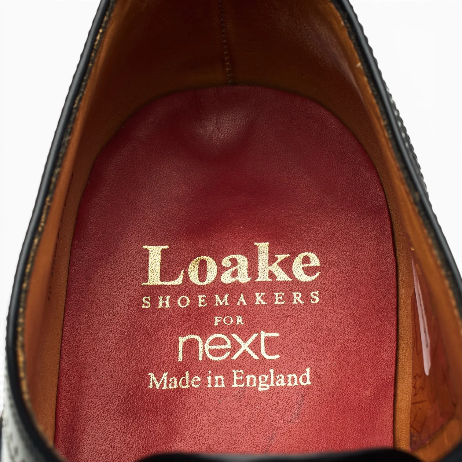 Next Black Leather Oxford Brogues UK 7 F - Image 6
